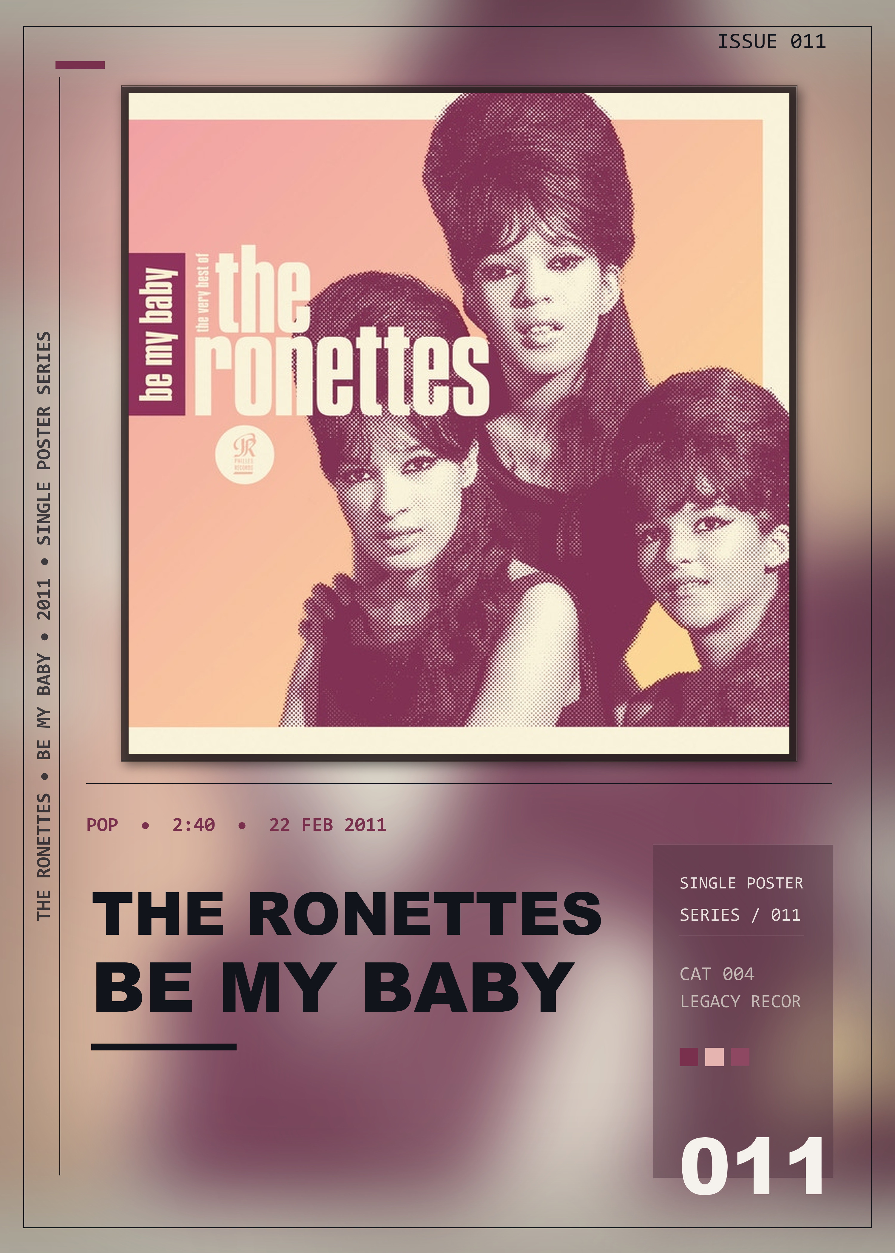 Music poster: The Ronettes - Be My Baby