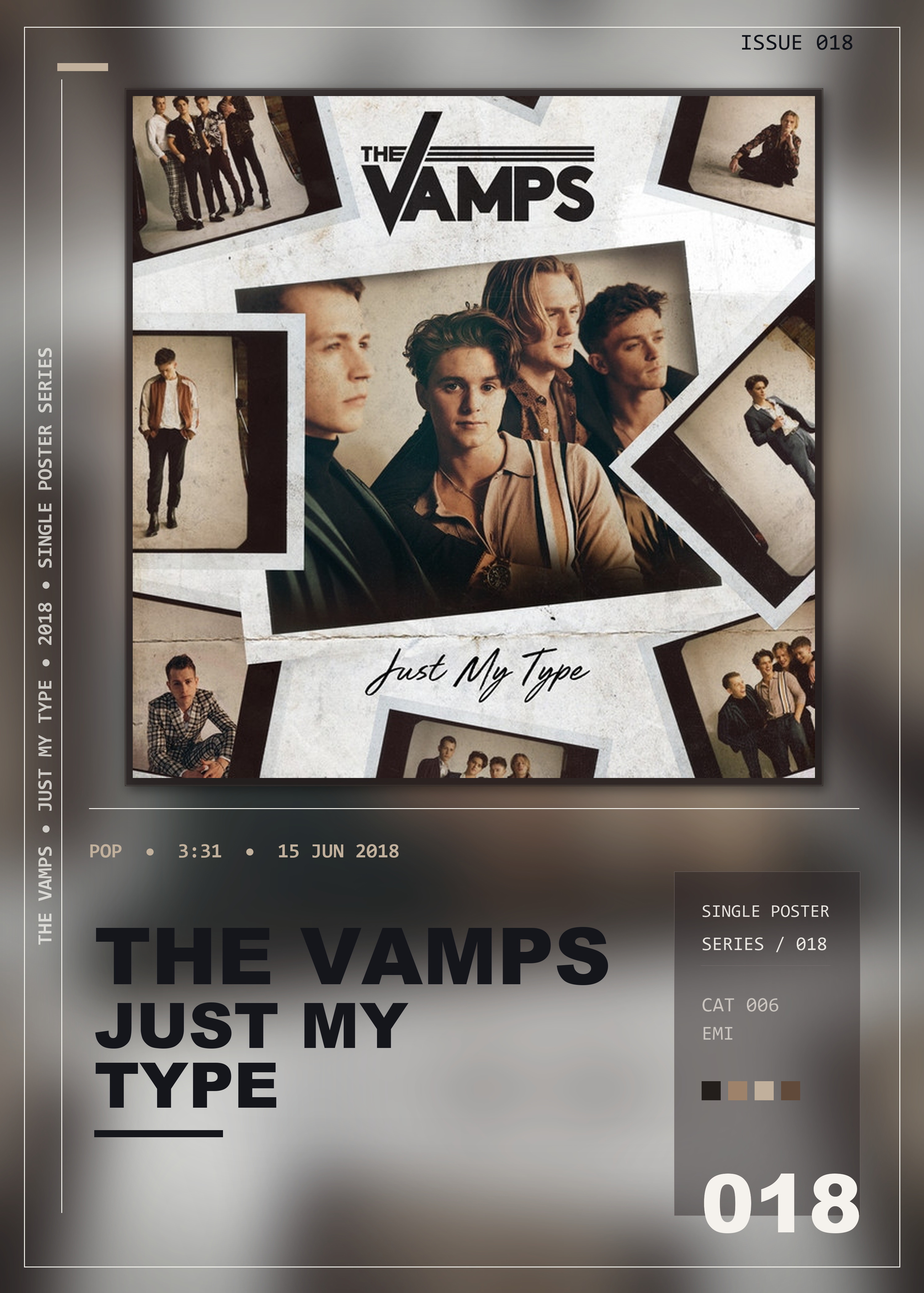 Music poster: The Vamps - Just My Type