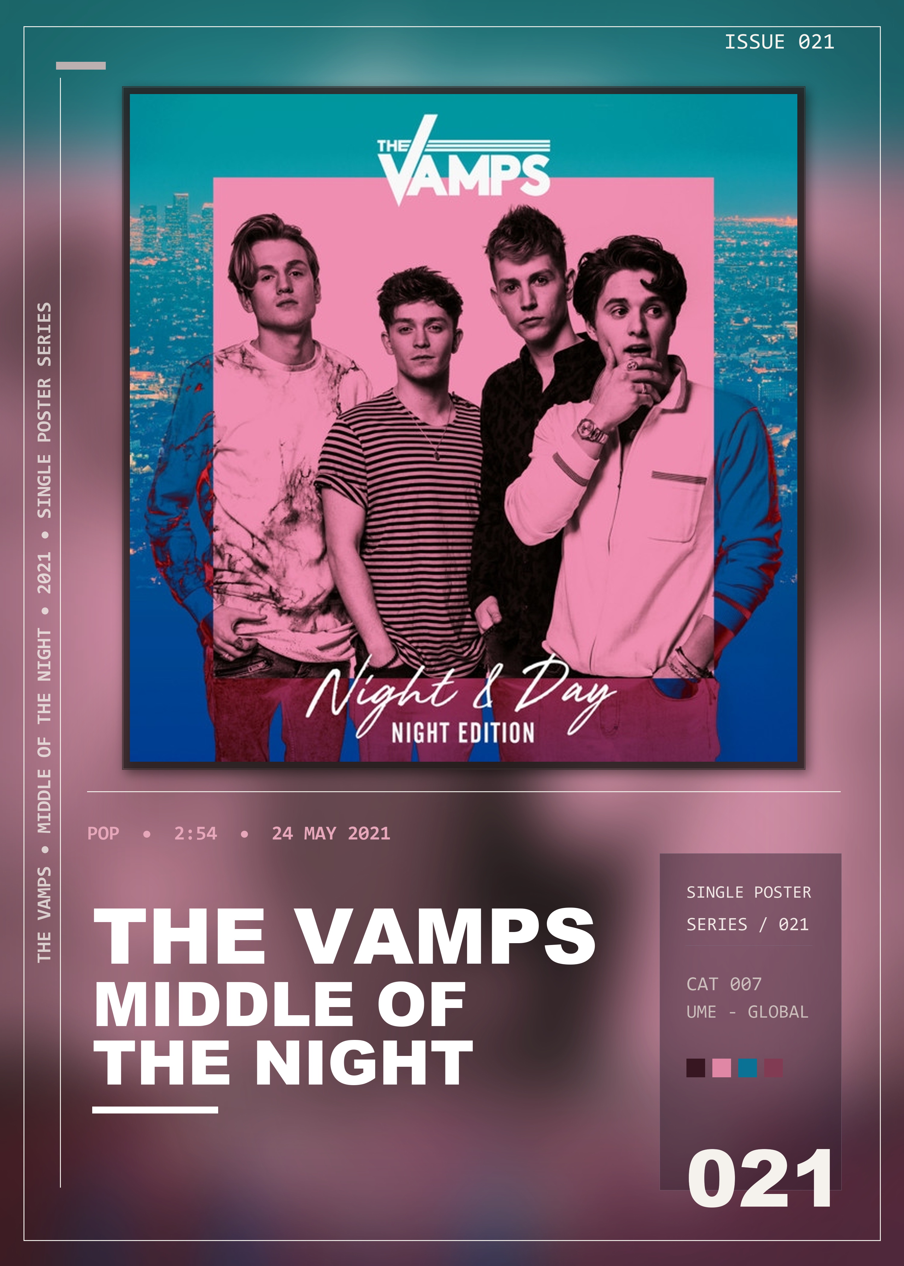 Music poster: The Vamps - Middle Of The Night