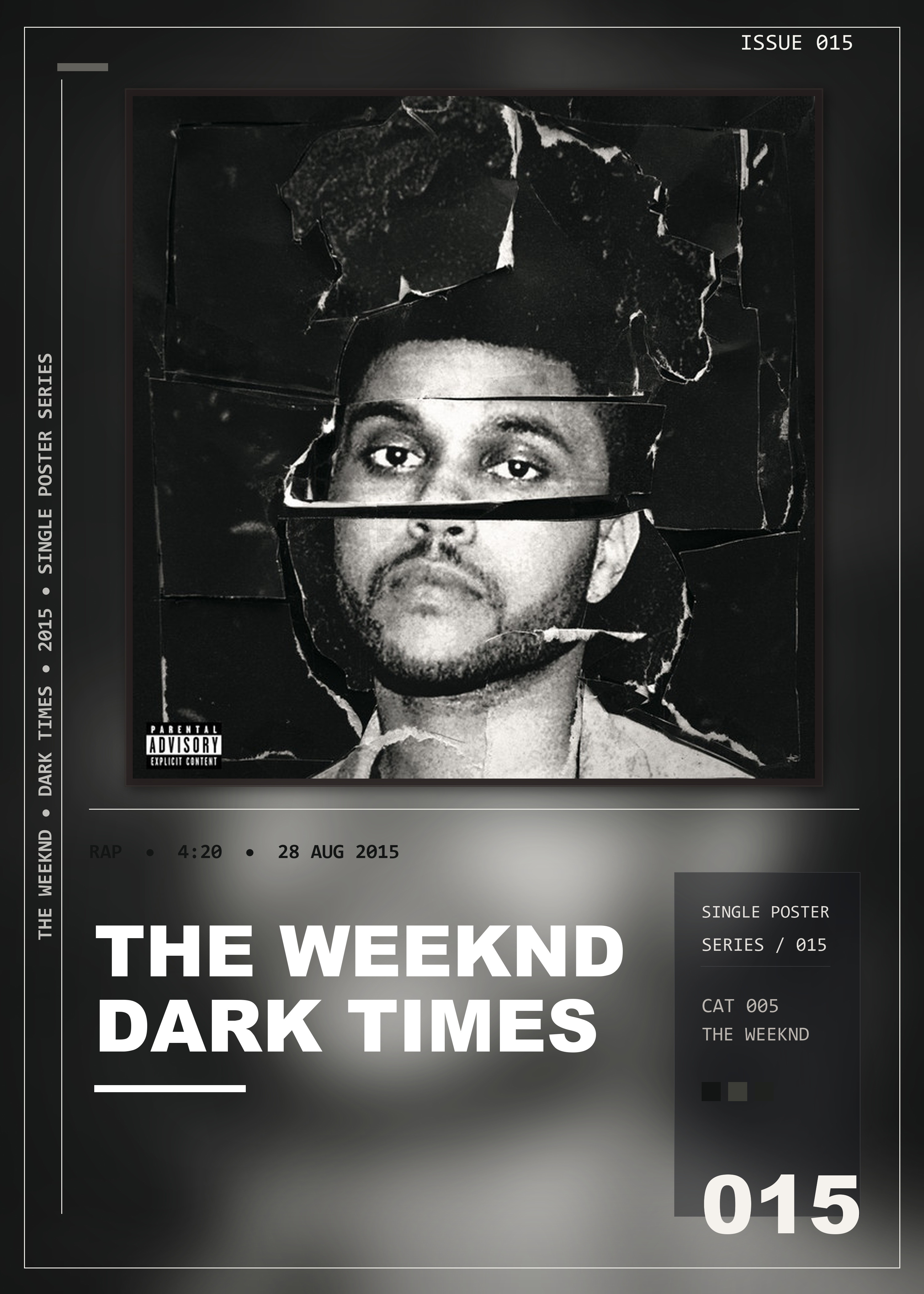 Music poster: The Weeknd - Dark Times