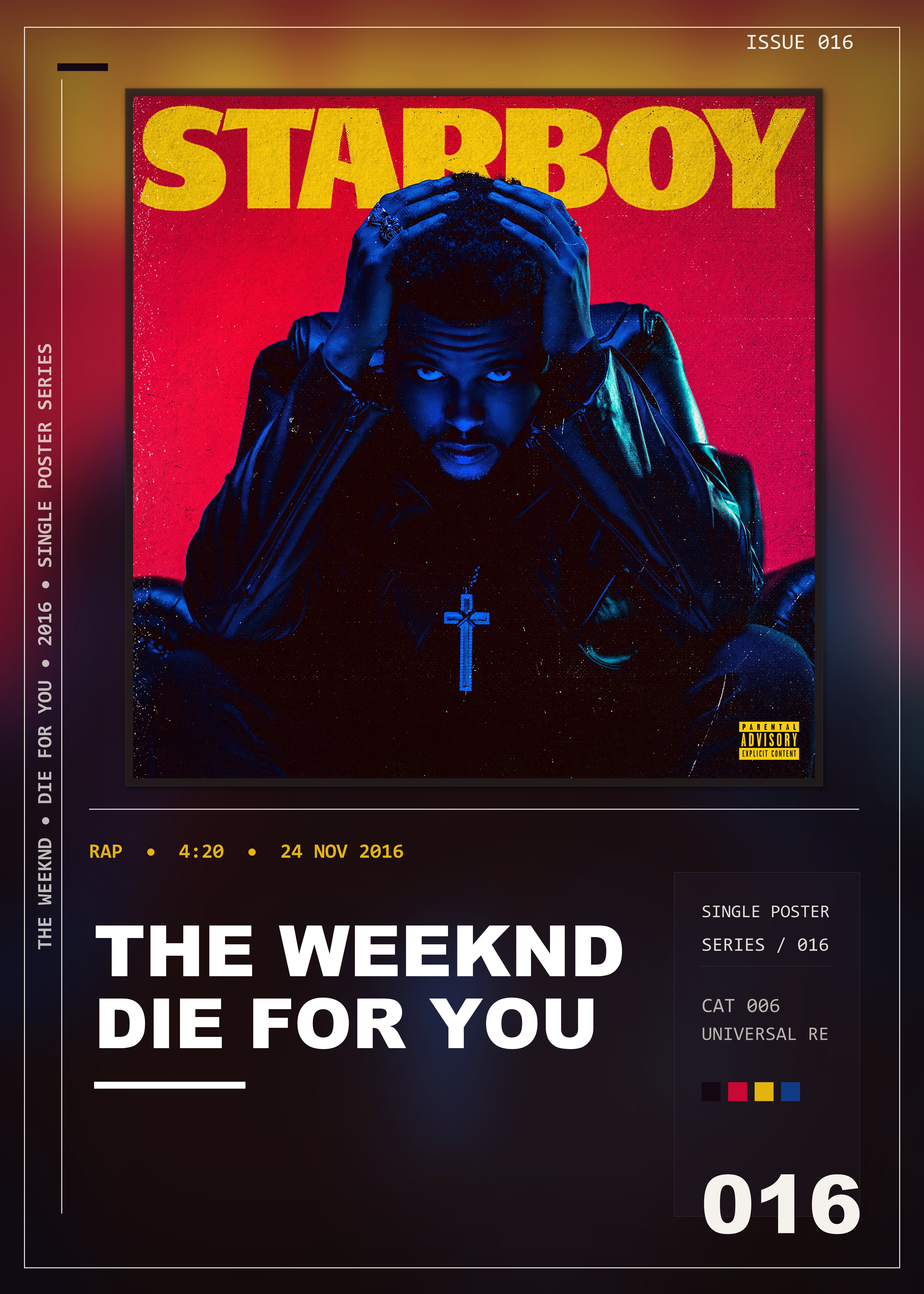 Music poster: The Weeknd - Die For You