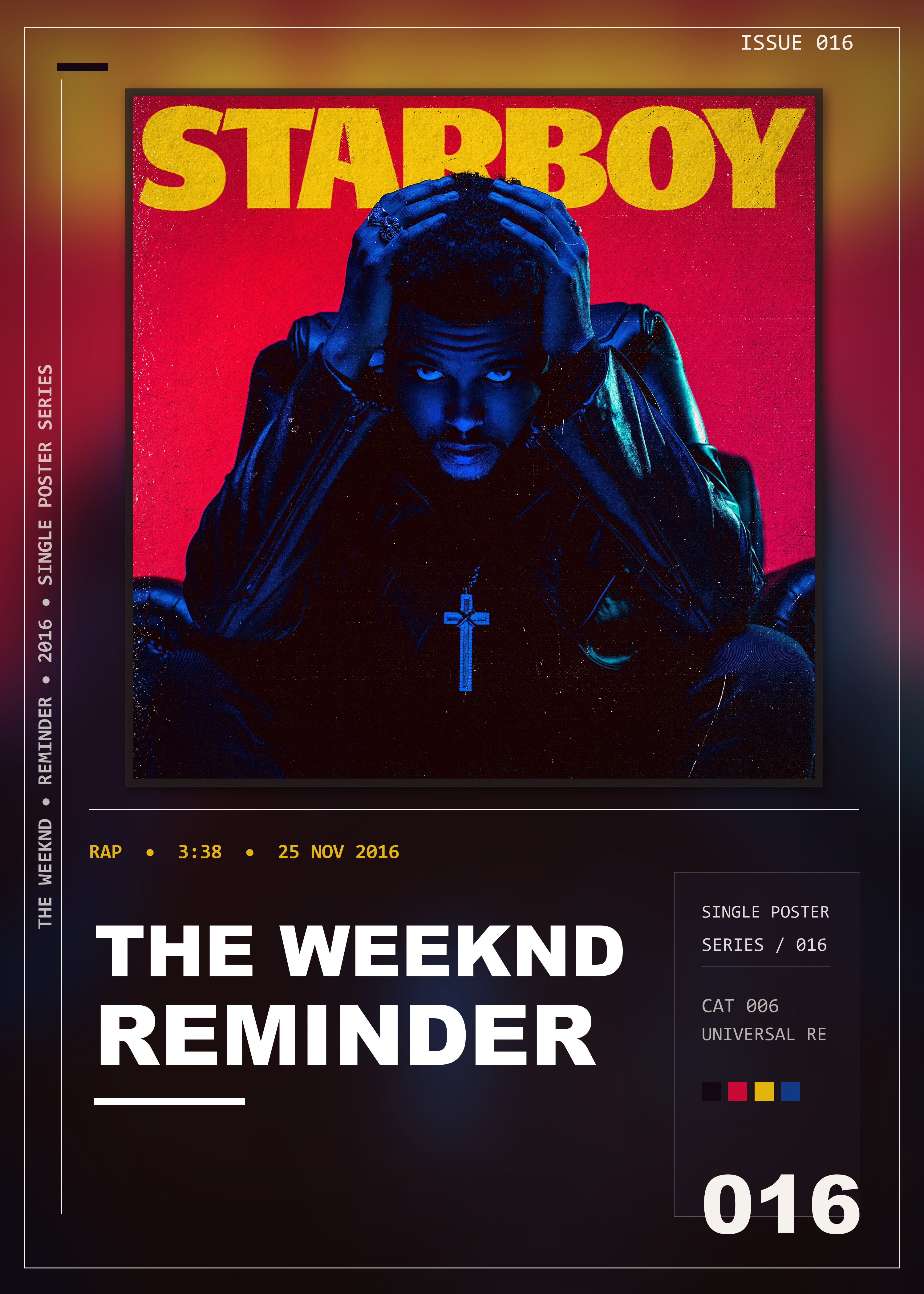 Music poster: The Weeknd - Reminder