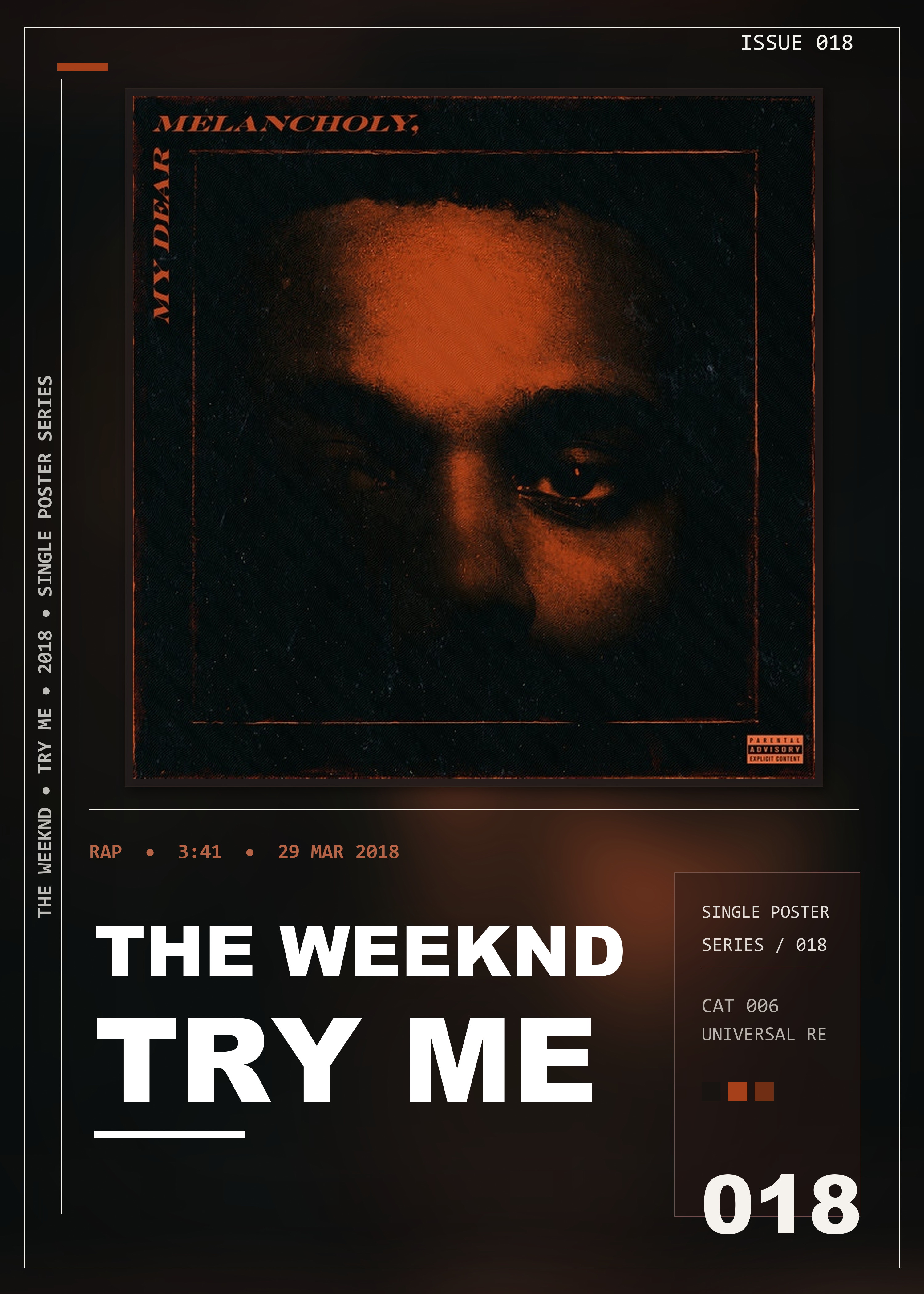 Music poster: The Weeknd - Try Me