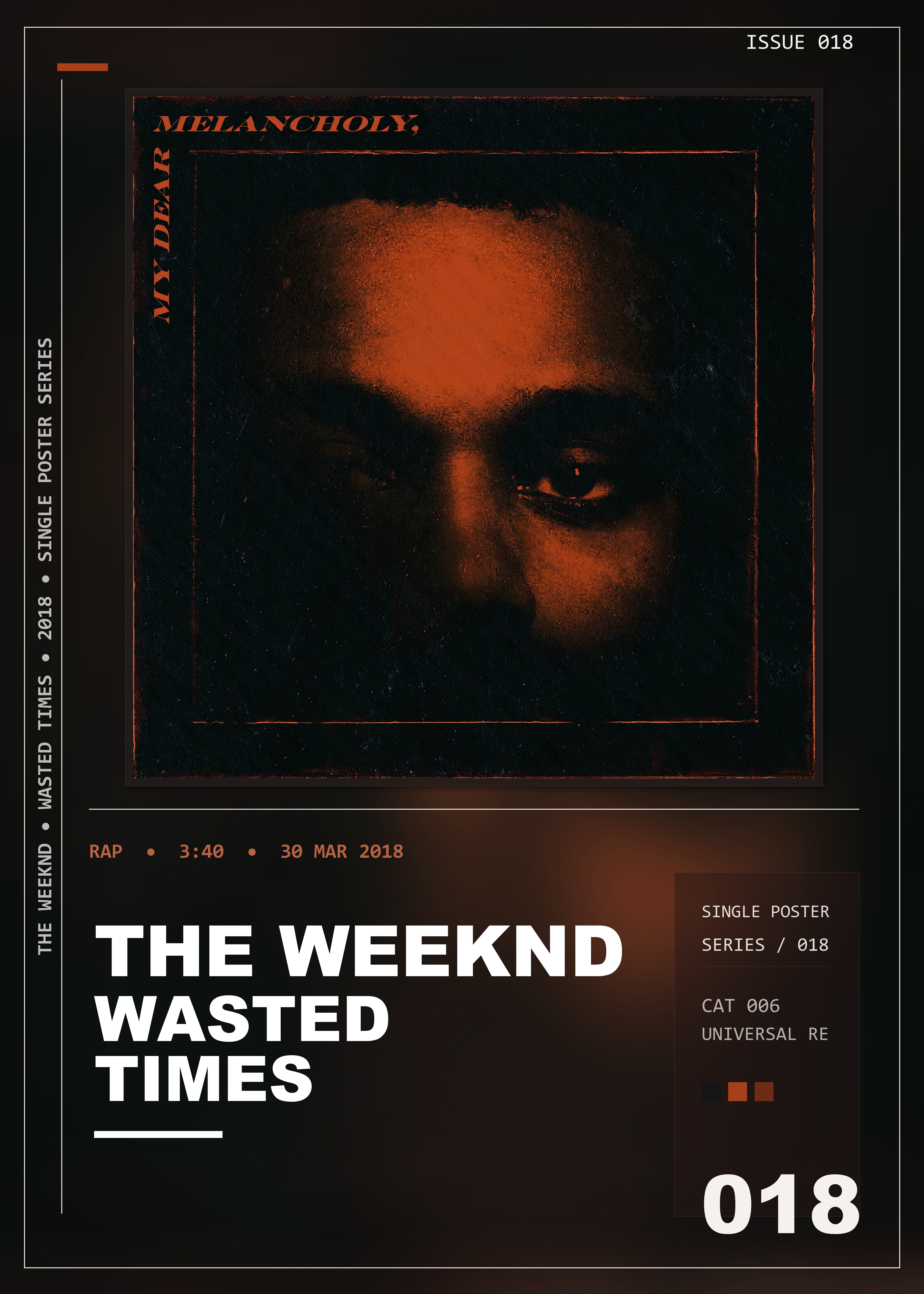 Music poster: The Weeknd - Wasted Times