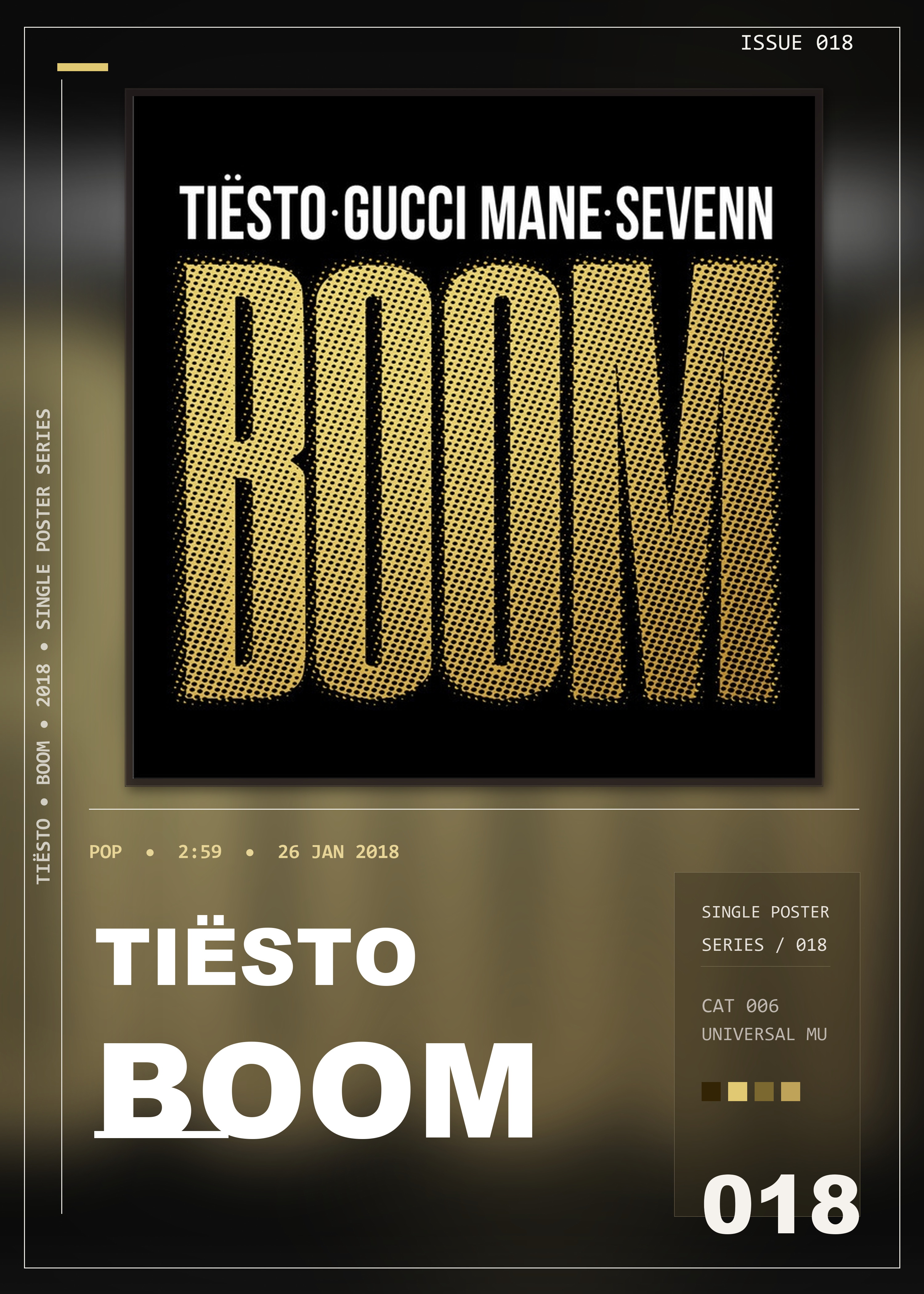 Music poster: Tiësto - BOOM