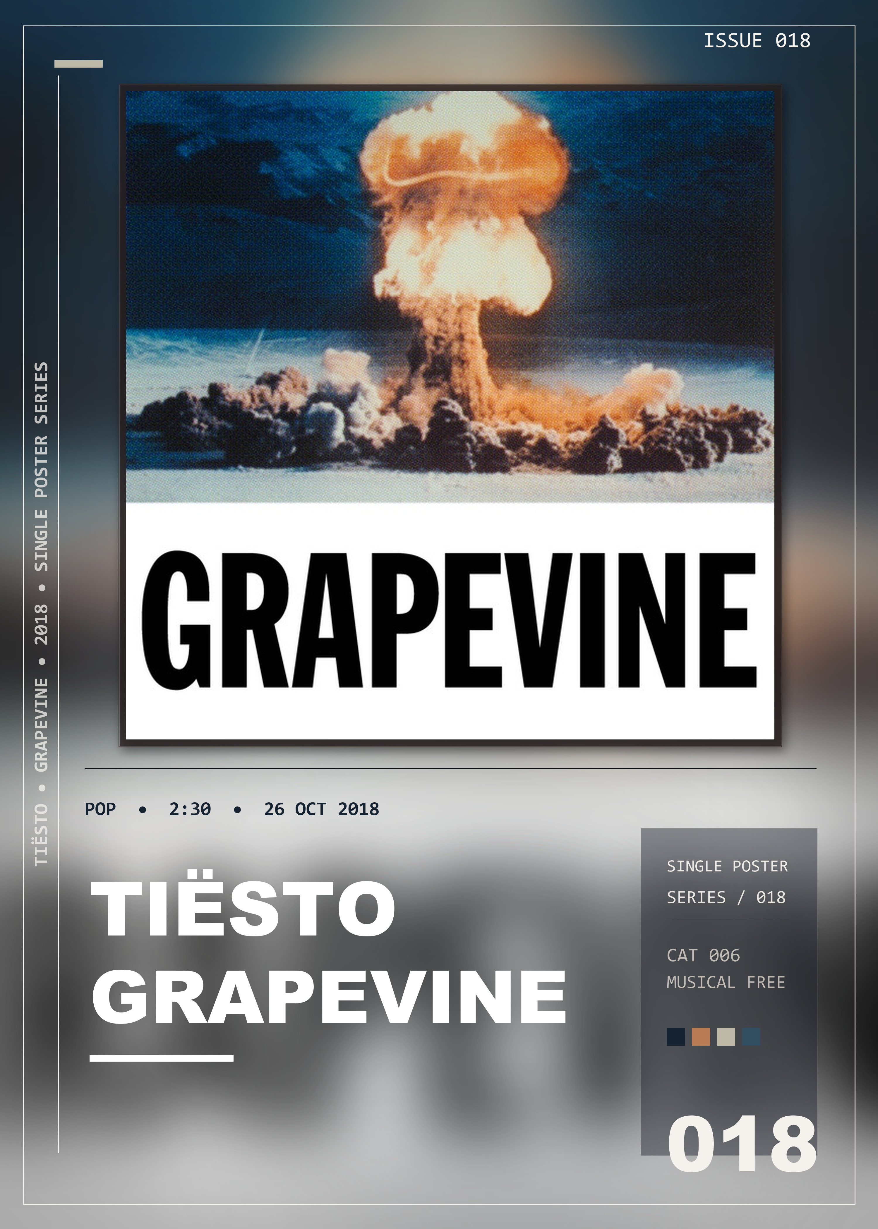 Music poster: Tiësto - Grapevine