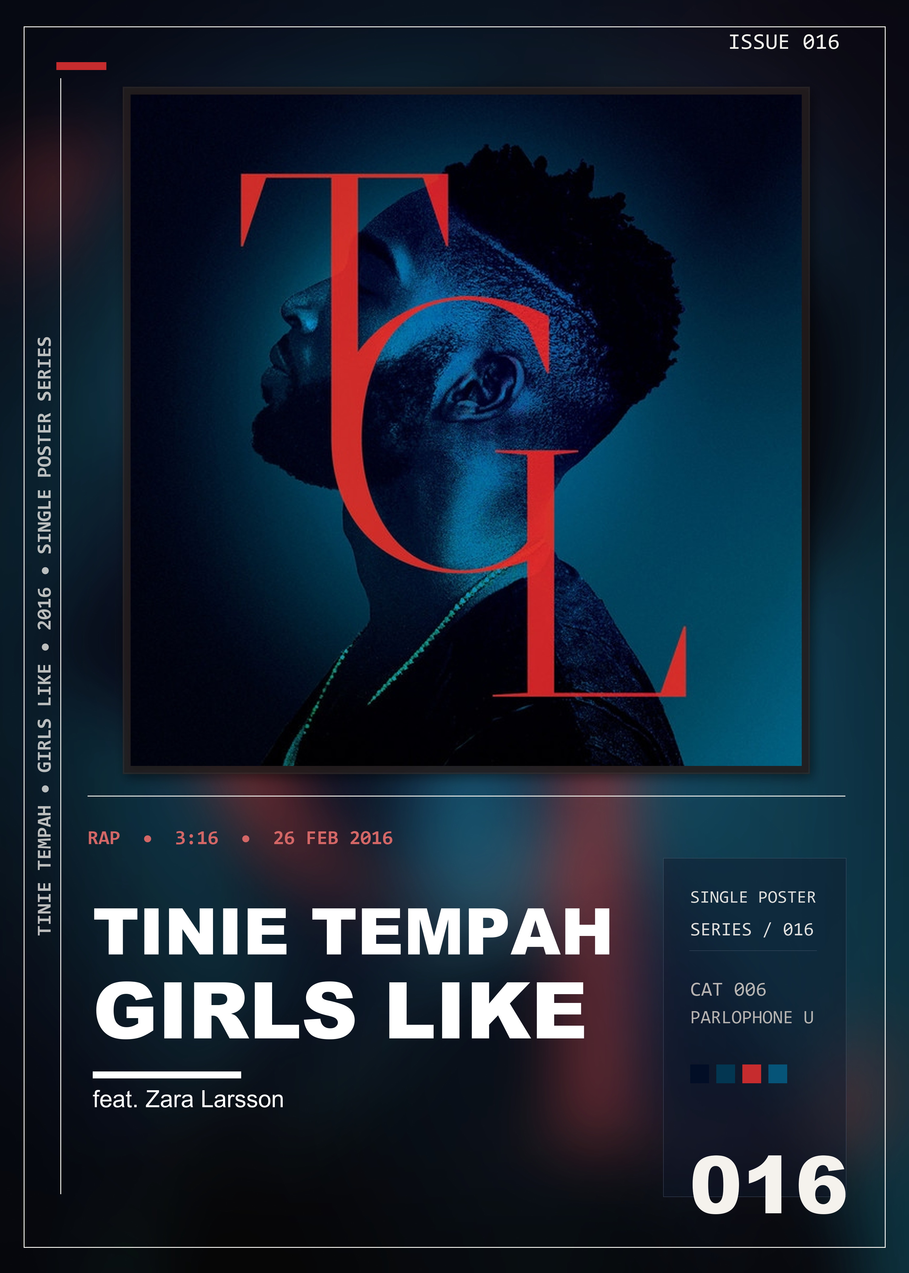 Music poster: Tinie Tempah - Girls Like feat Zara Larsson