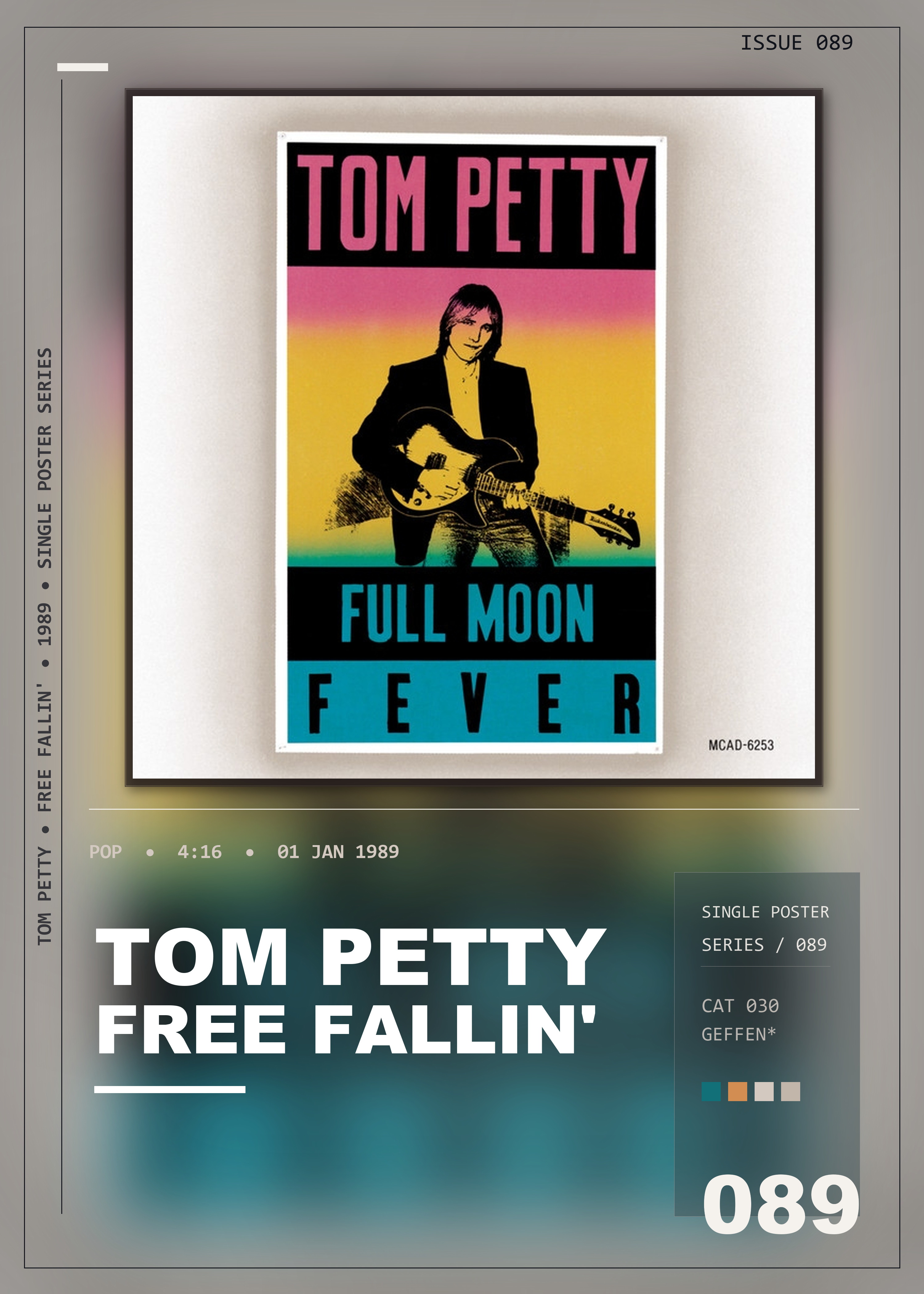 Music poster: Tom Petty - Free Fallin