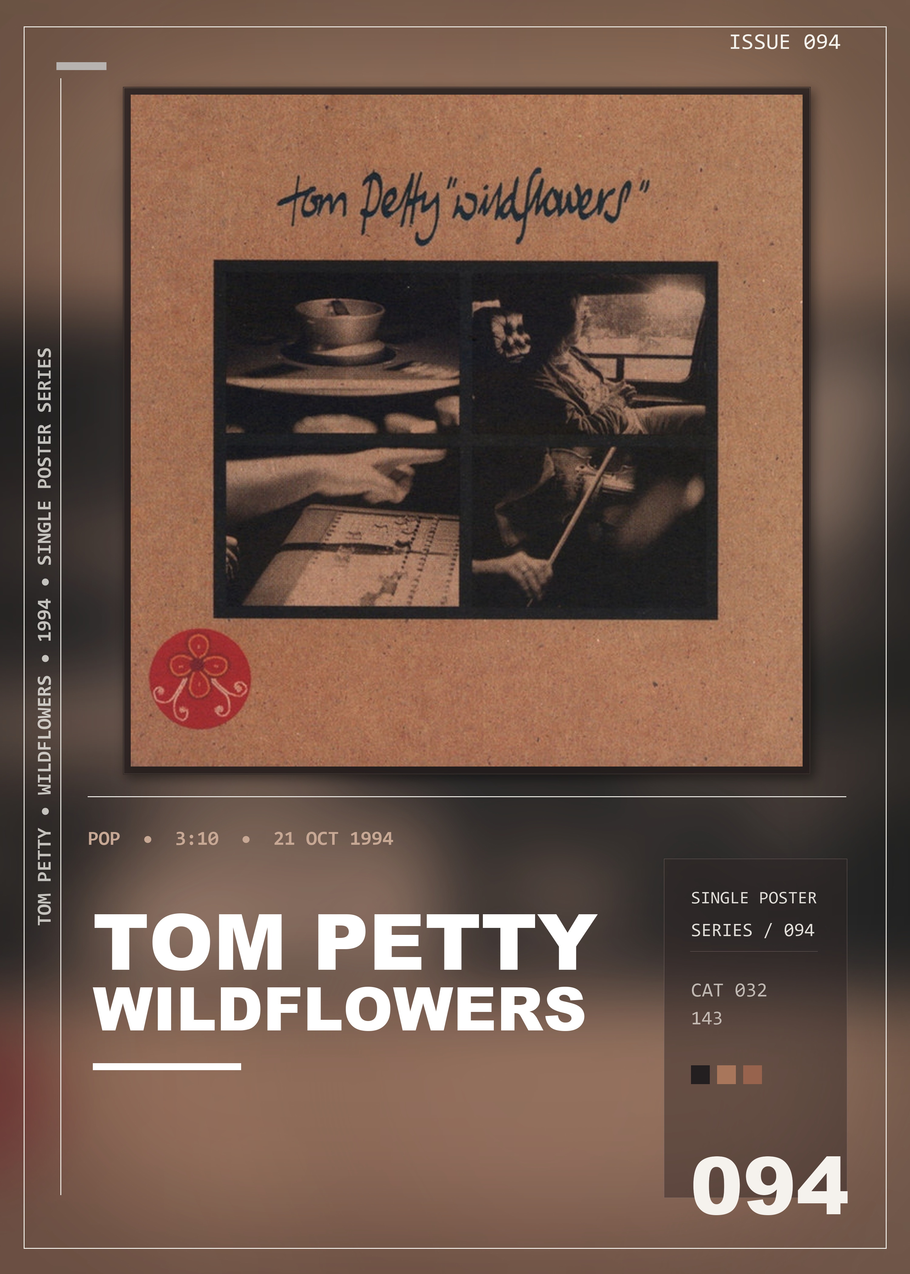 Music poster: Tom Petty - Wildflowers