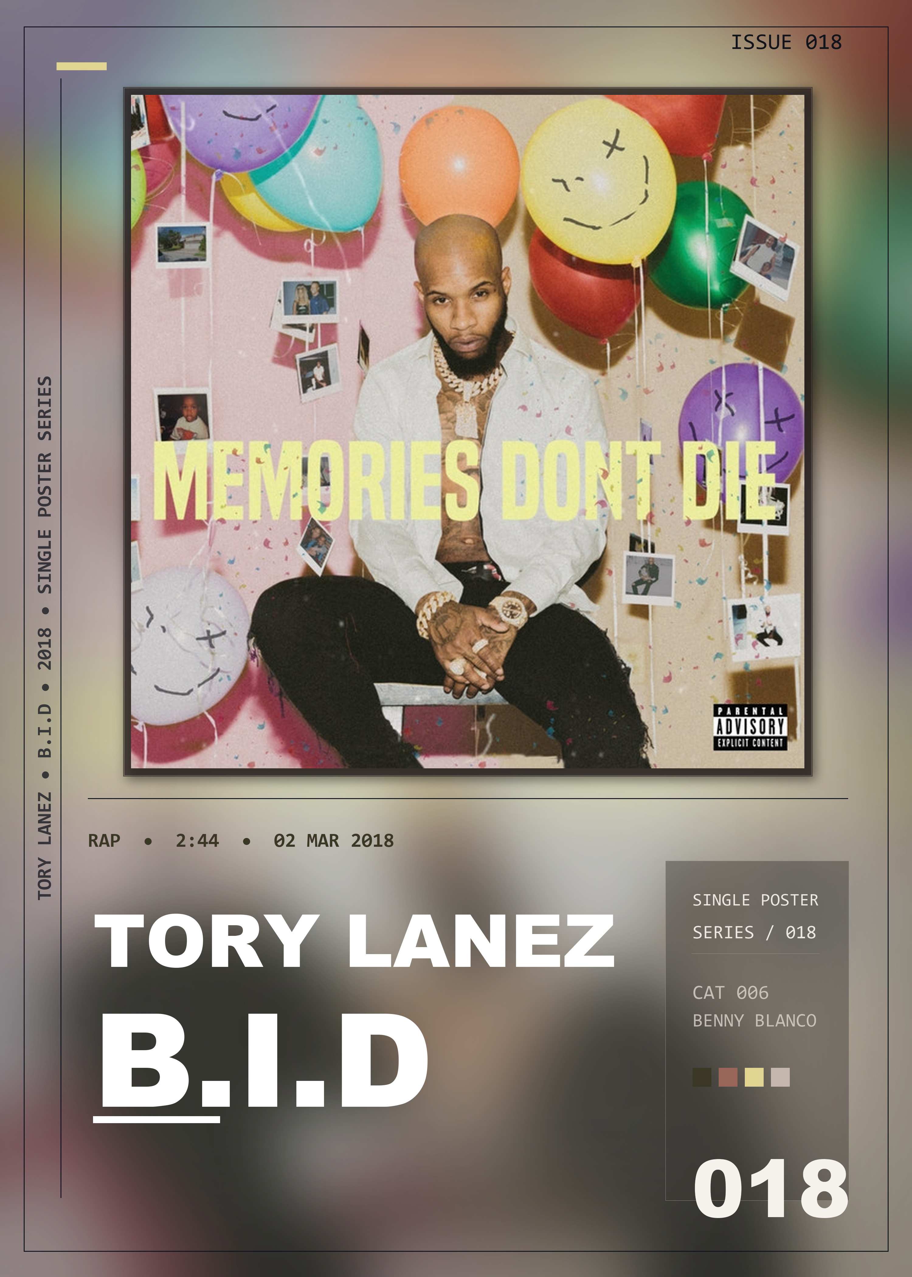 Music poster: Tory Lanez - BID
