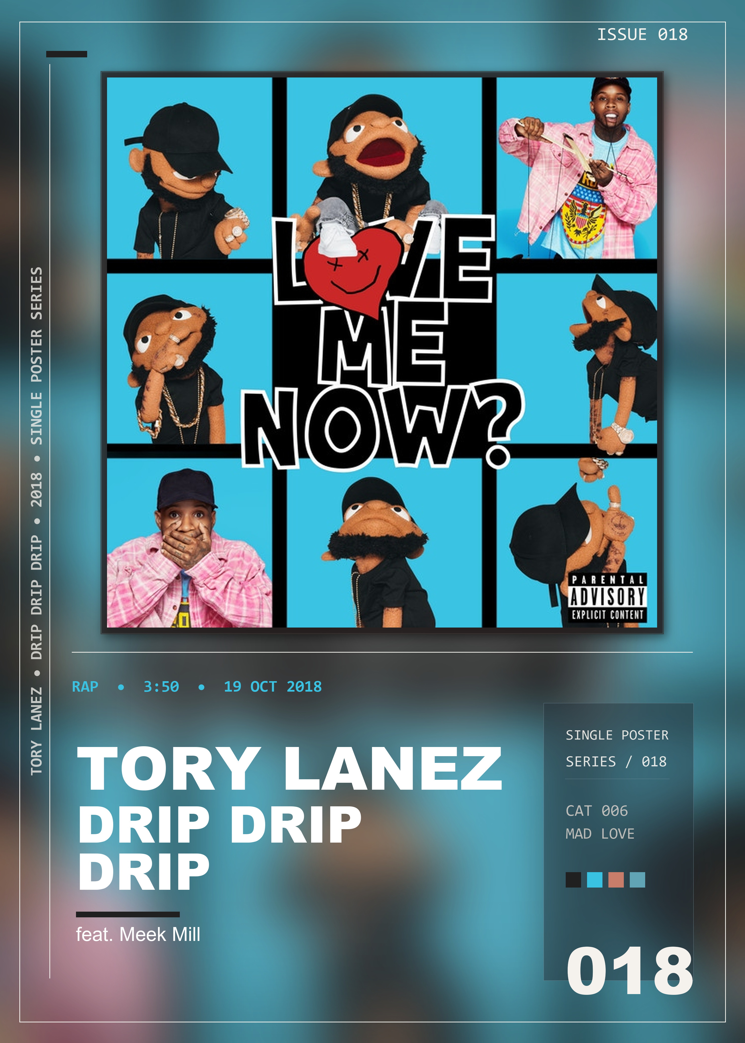 Music poster: Tory Lanez - DrIP DrIp Drip feat Meek Mill