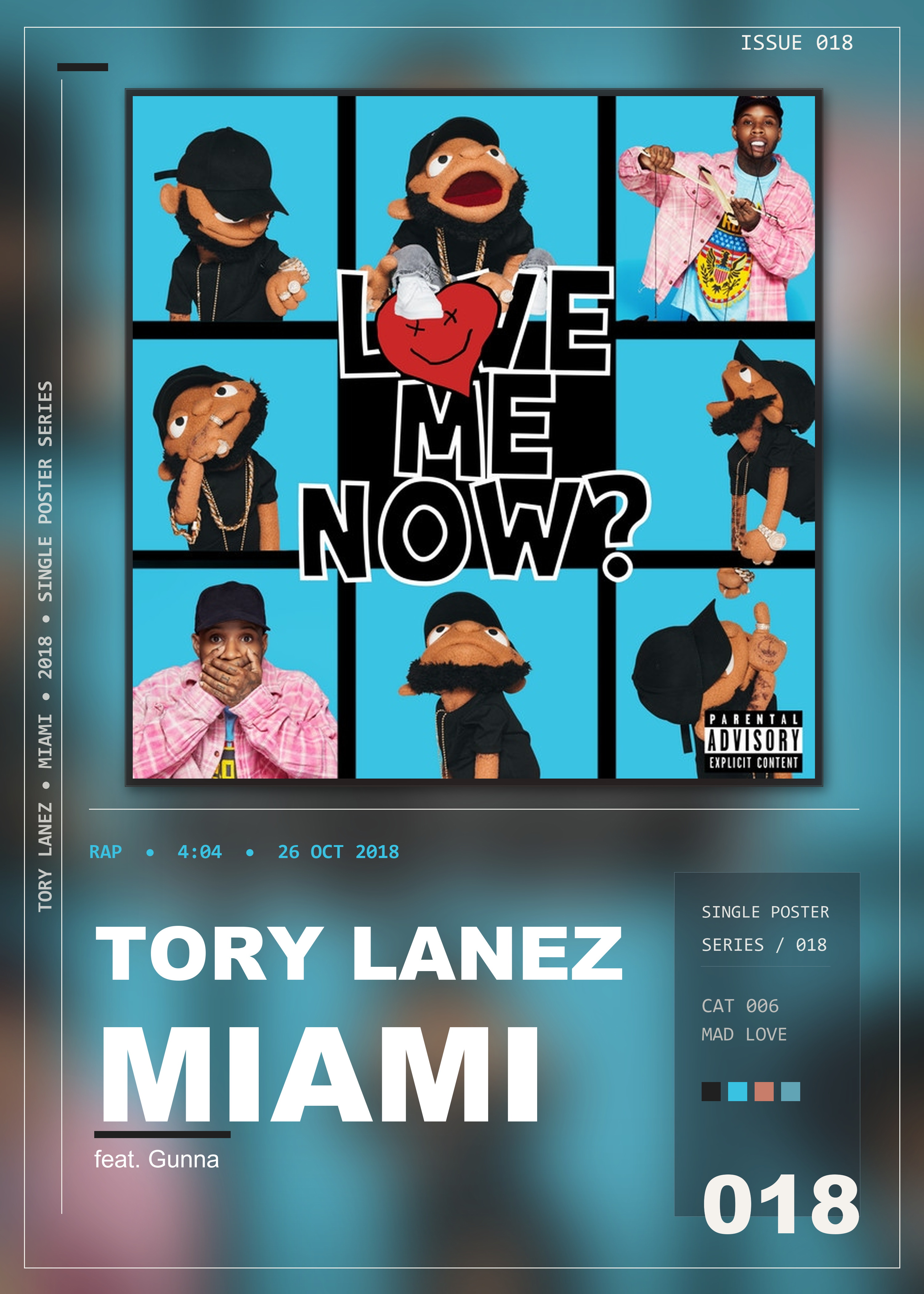 Music poster: Tory Lanez - MiAMi feat Gunna