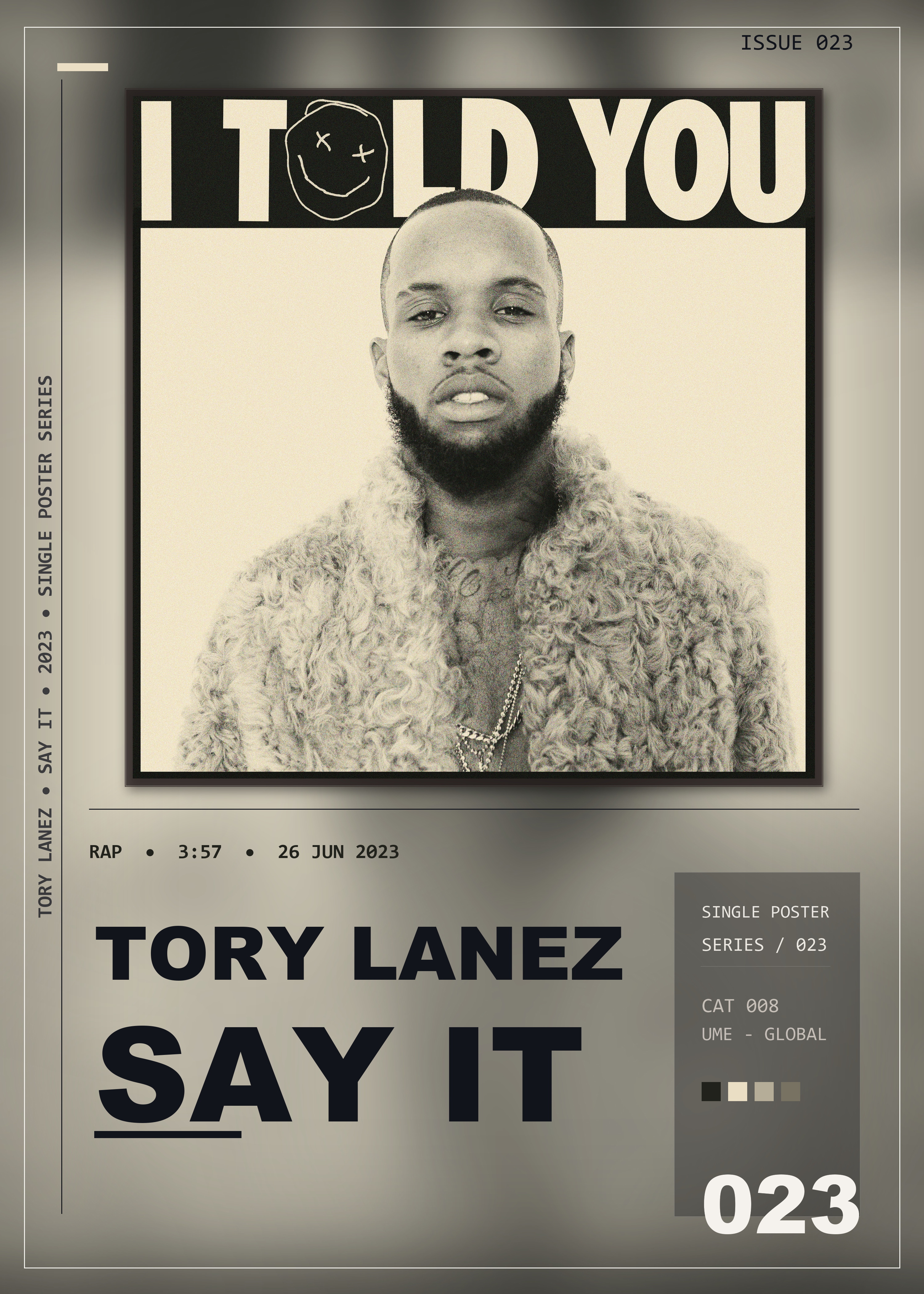 Music poster: Tory Lanez - Say It