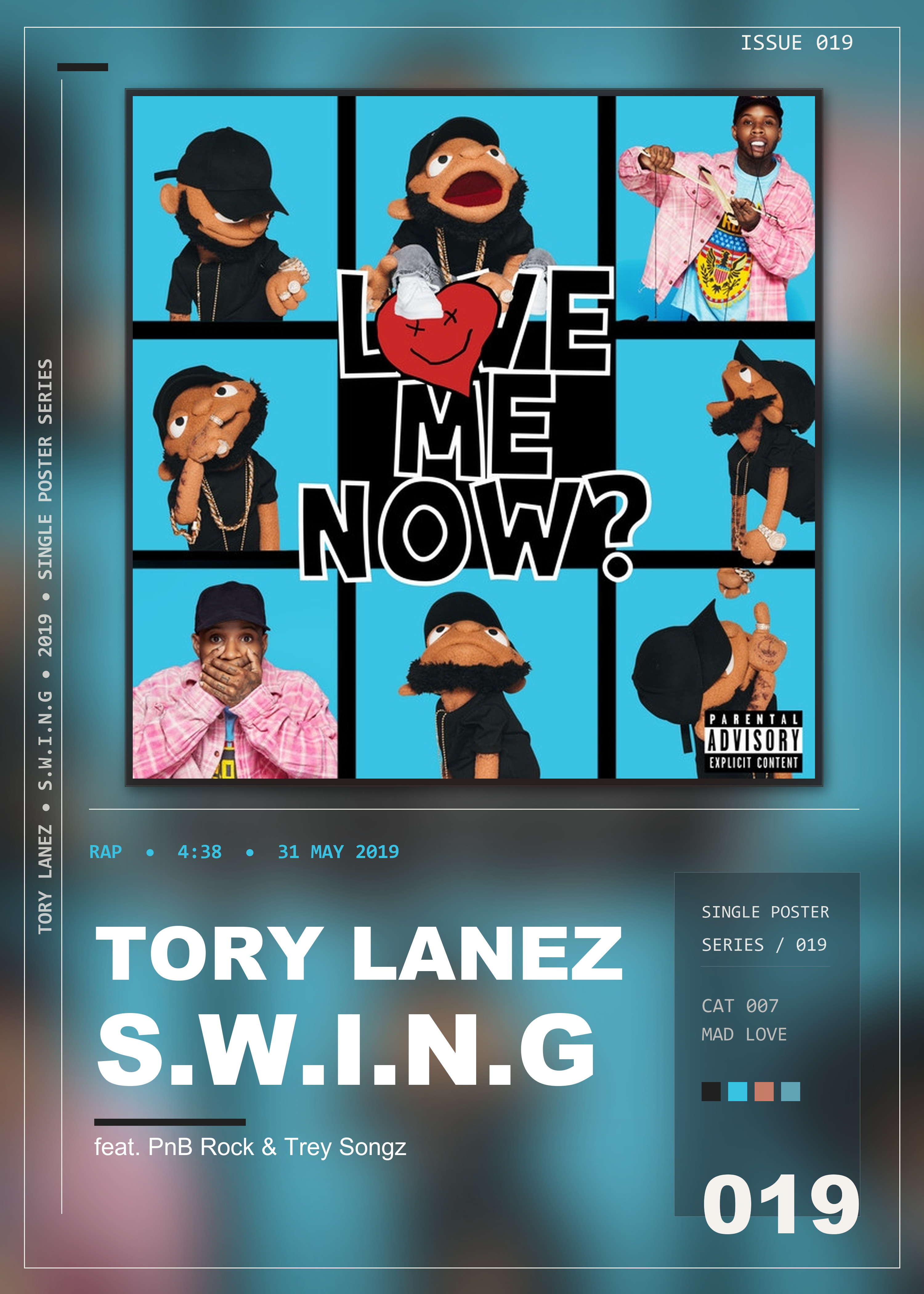 Music poster: Tory Lanez - SwInG feat PnB Rock Trey Songz