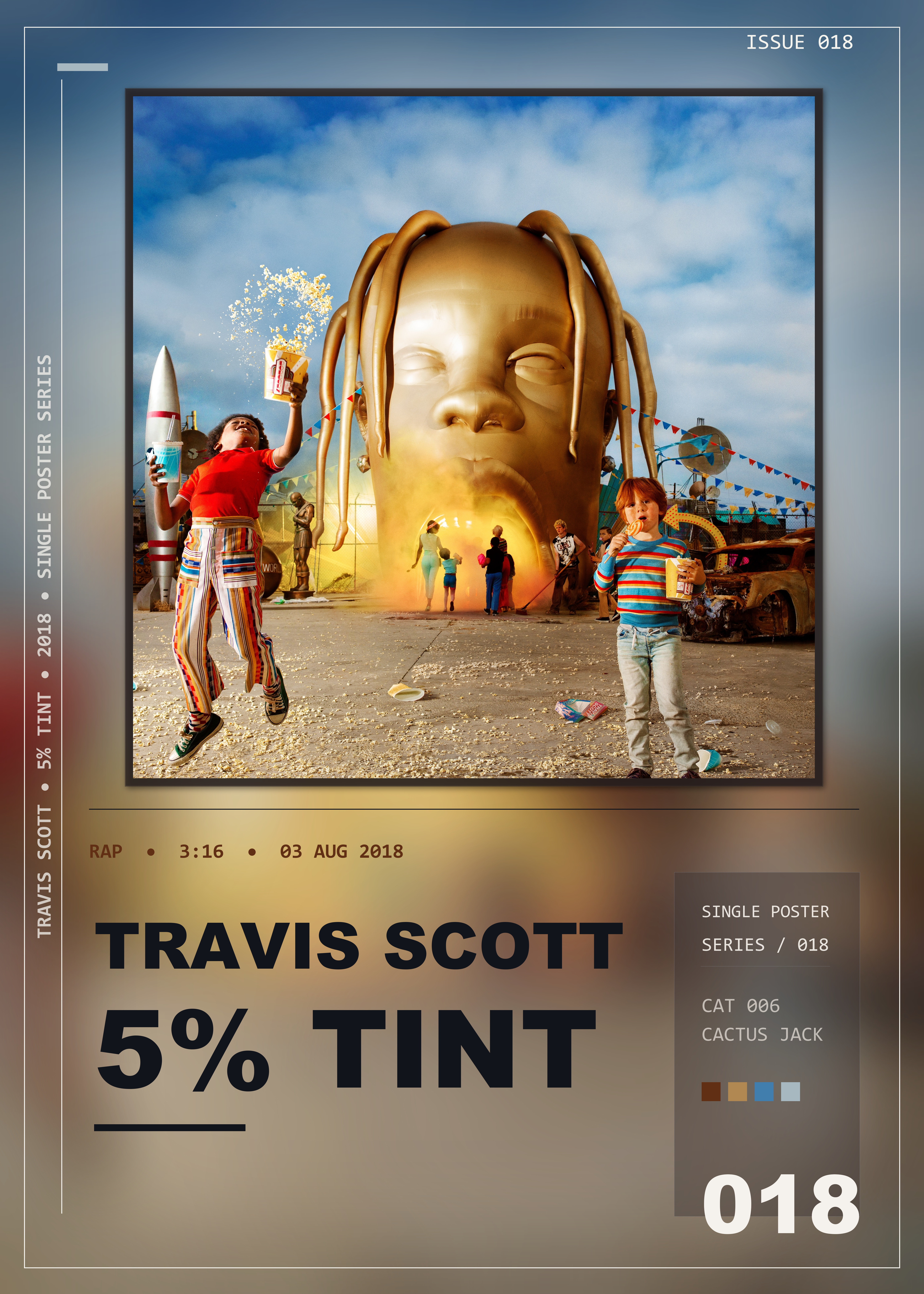 Music poster: Travis Scott - 5 TINT