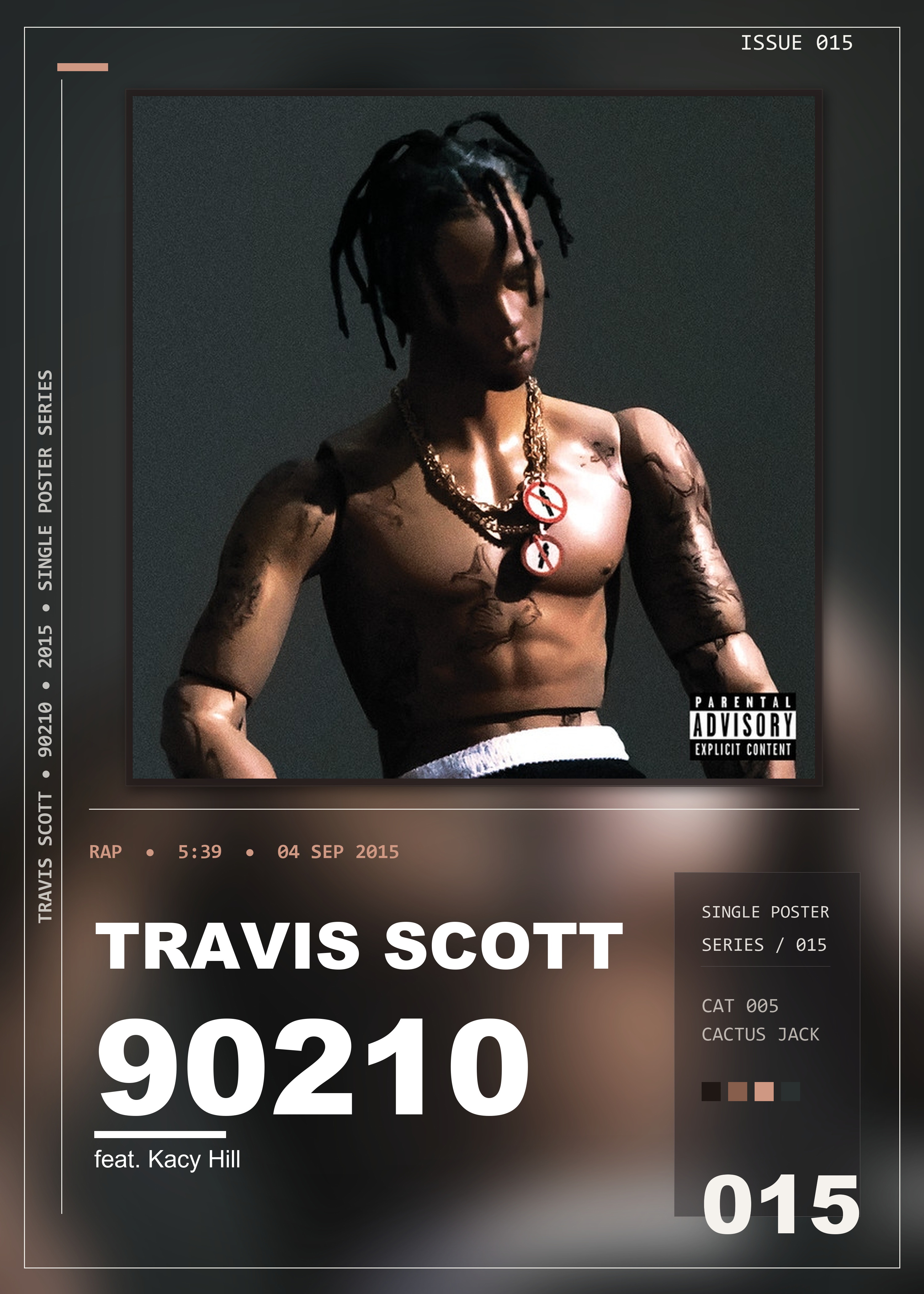 Music poster: Travis Scott - 90210 feat Kacy Hill