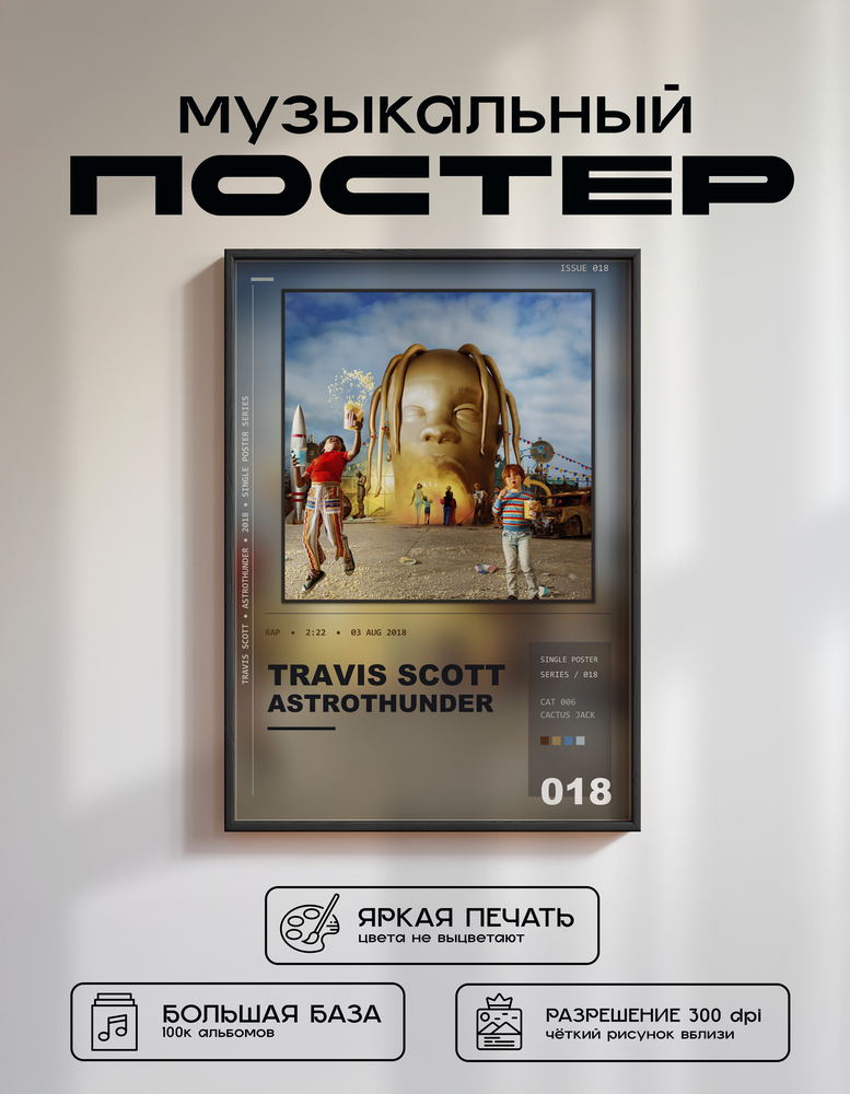 Music poster: Travis Scott - ASTROTHUNDER