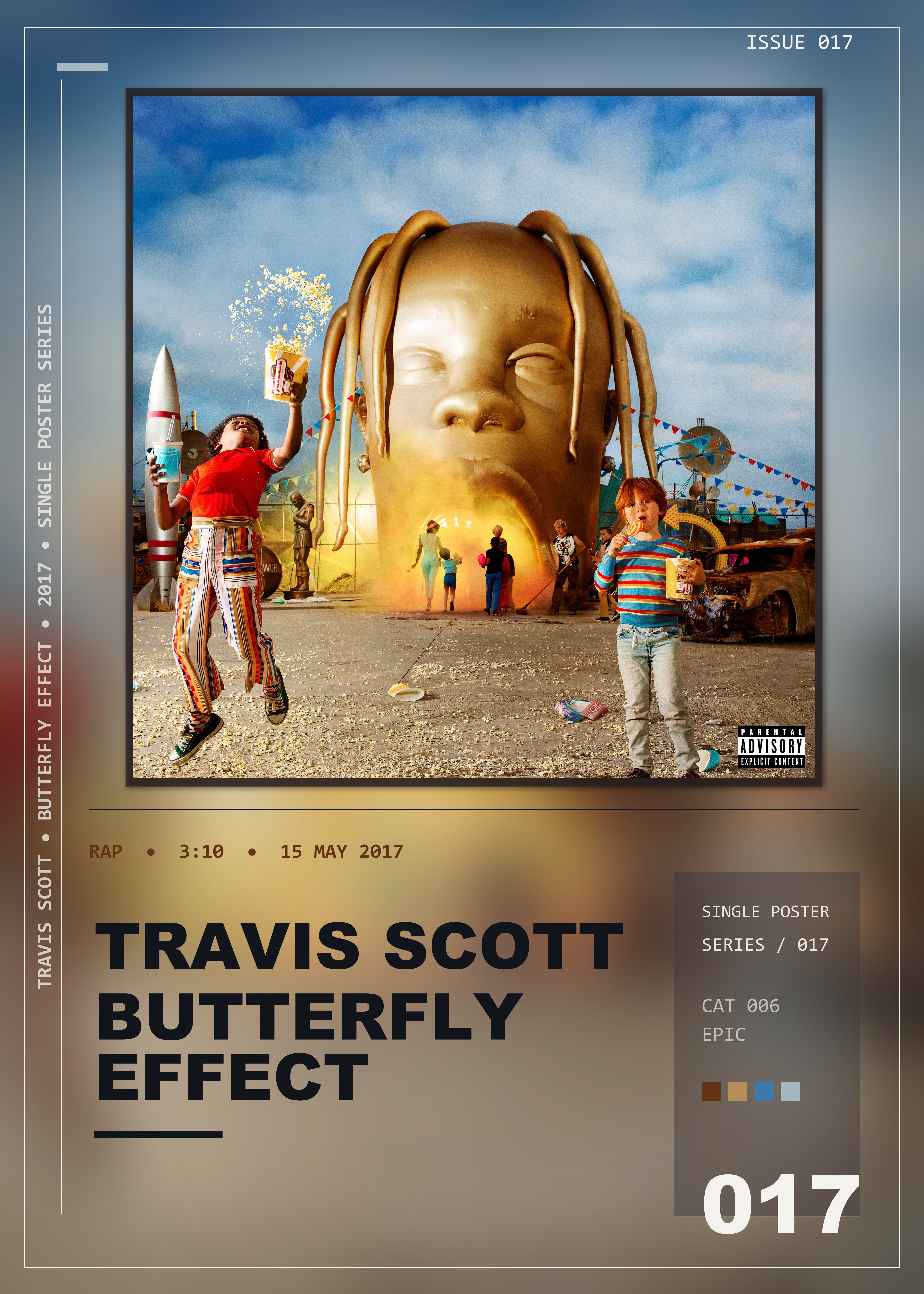 Music poster: Travis Scott - BUTTERFLY EFFECT