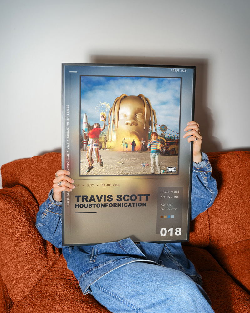 Music poster: Travis Scott - HOUSTONFORNICATION