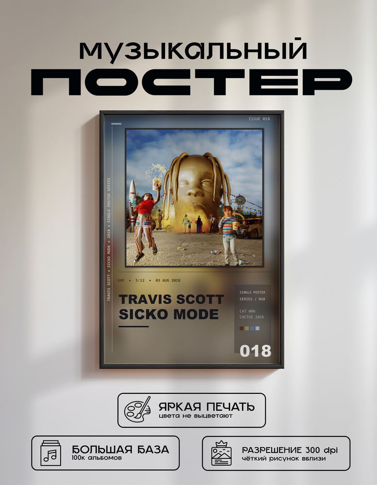 Music poster: Travis Scott - SICKO MODE