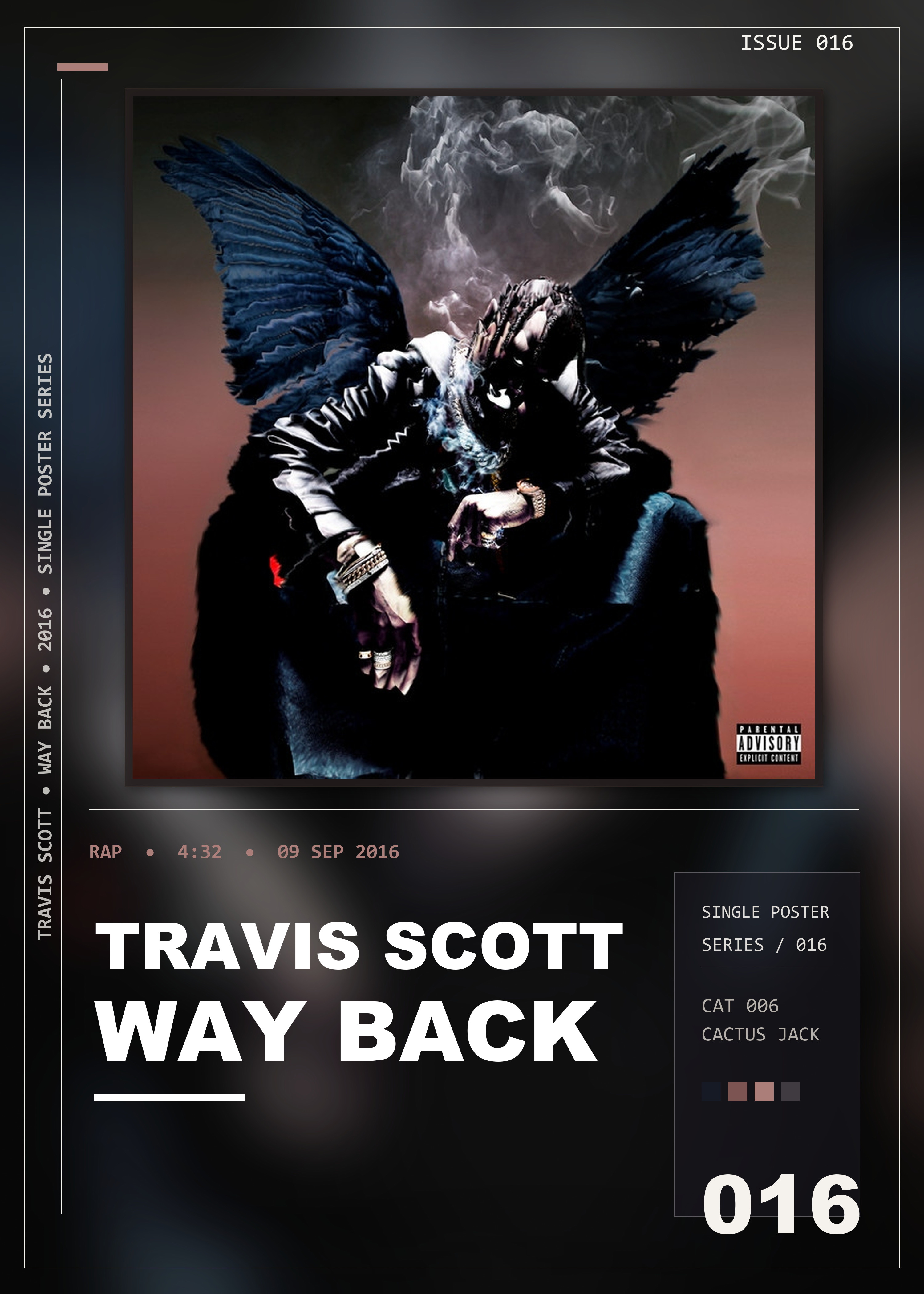 Music poster: Travis Scott - way back