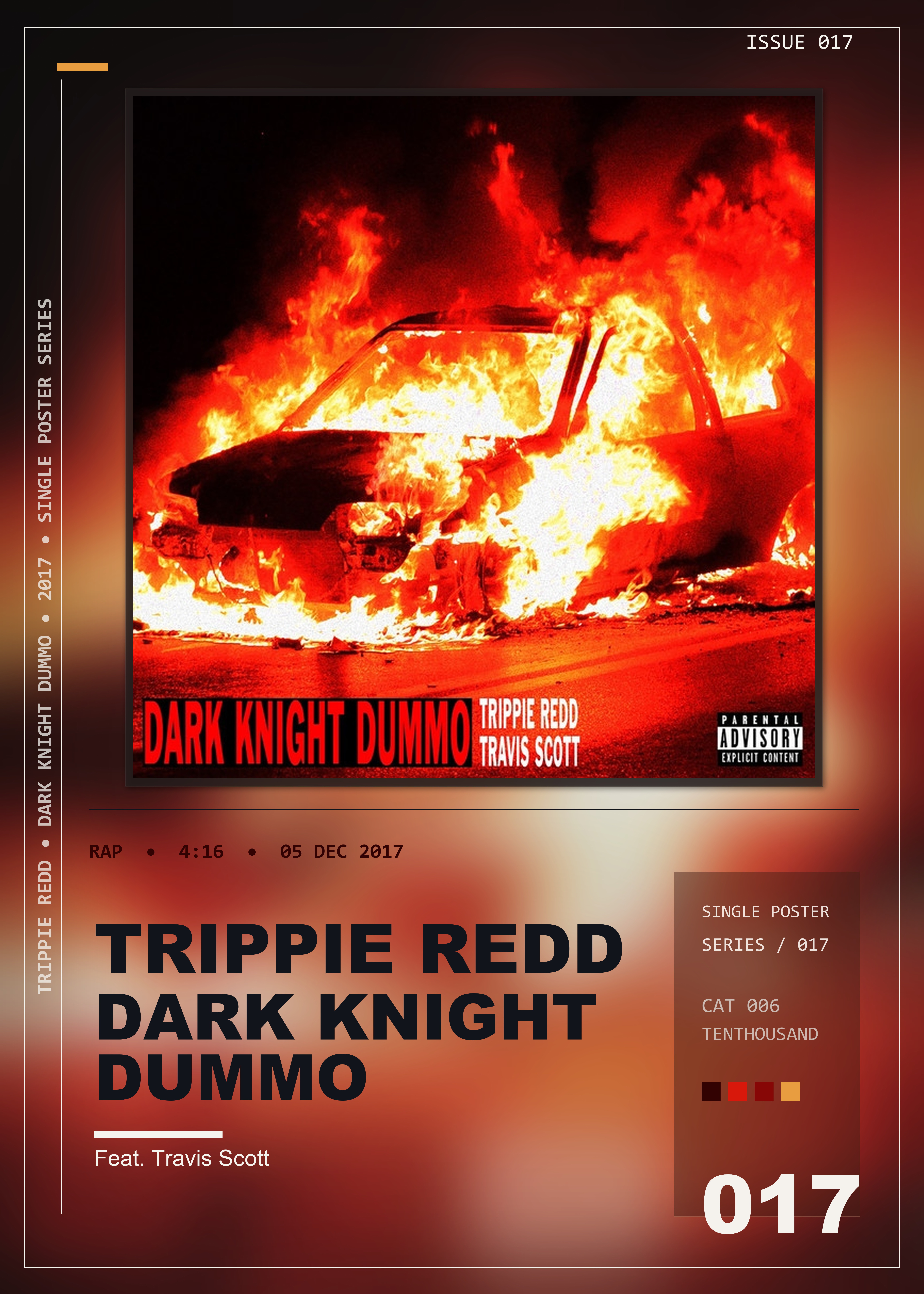 Music poster: Trippie Redd - Dark Knight Dummo Feat Travis Scott