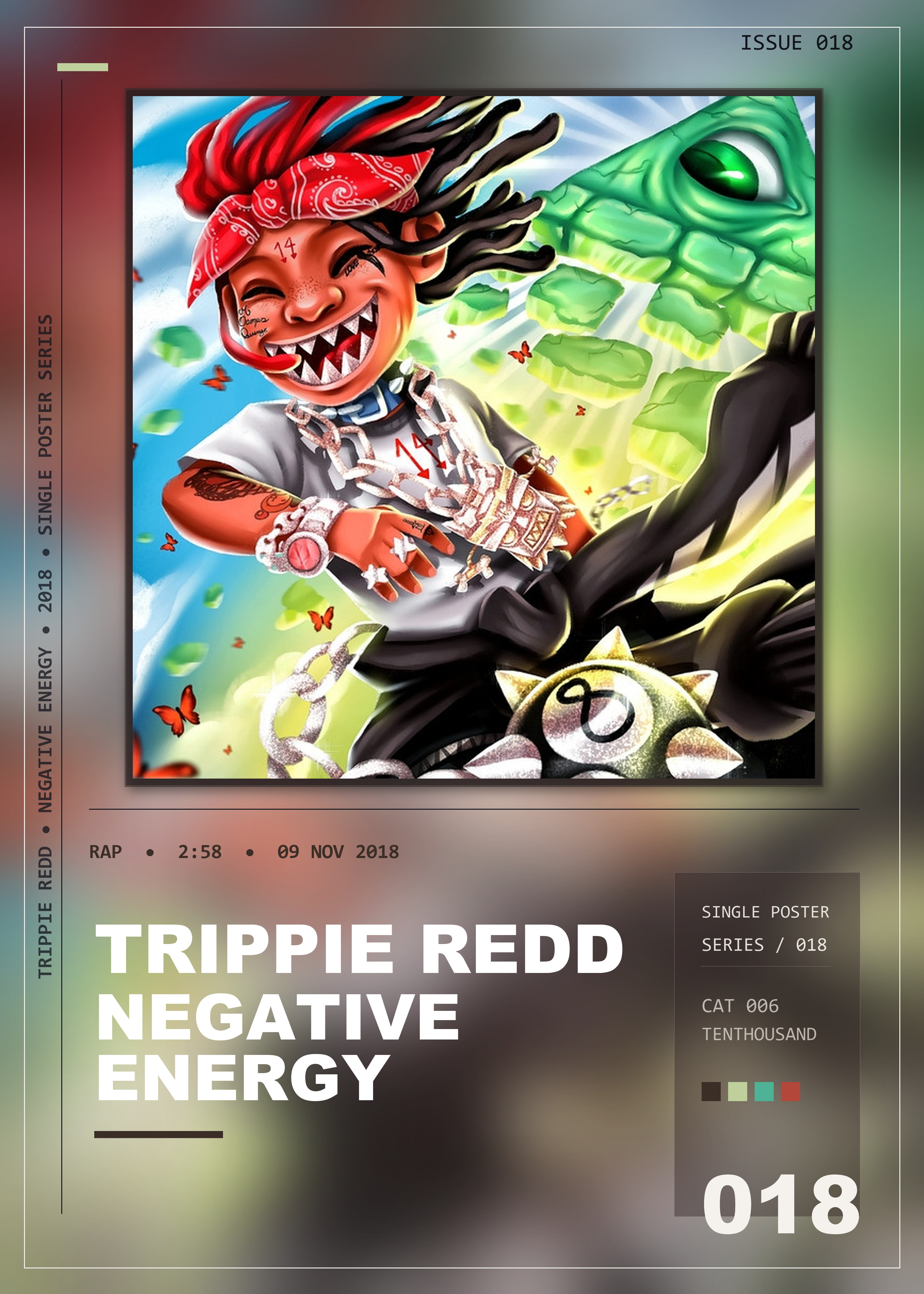 Music poster: Trippie Redd - Negative Energy