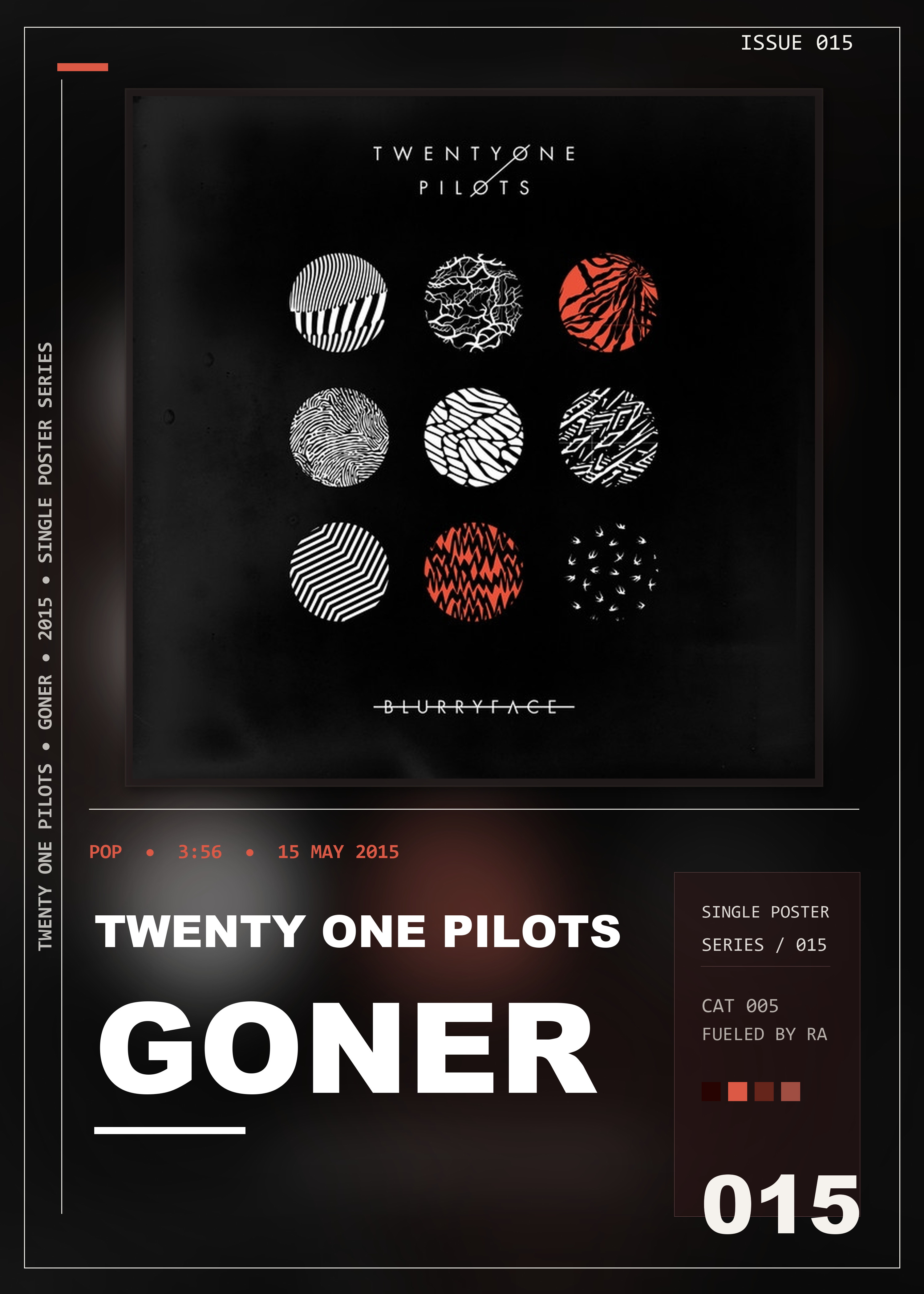 Music poster: Twenty One Pilots - Goner