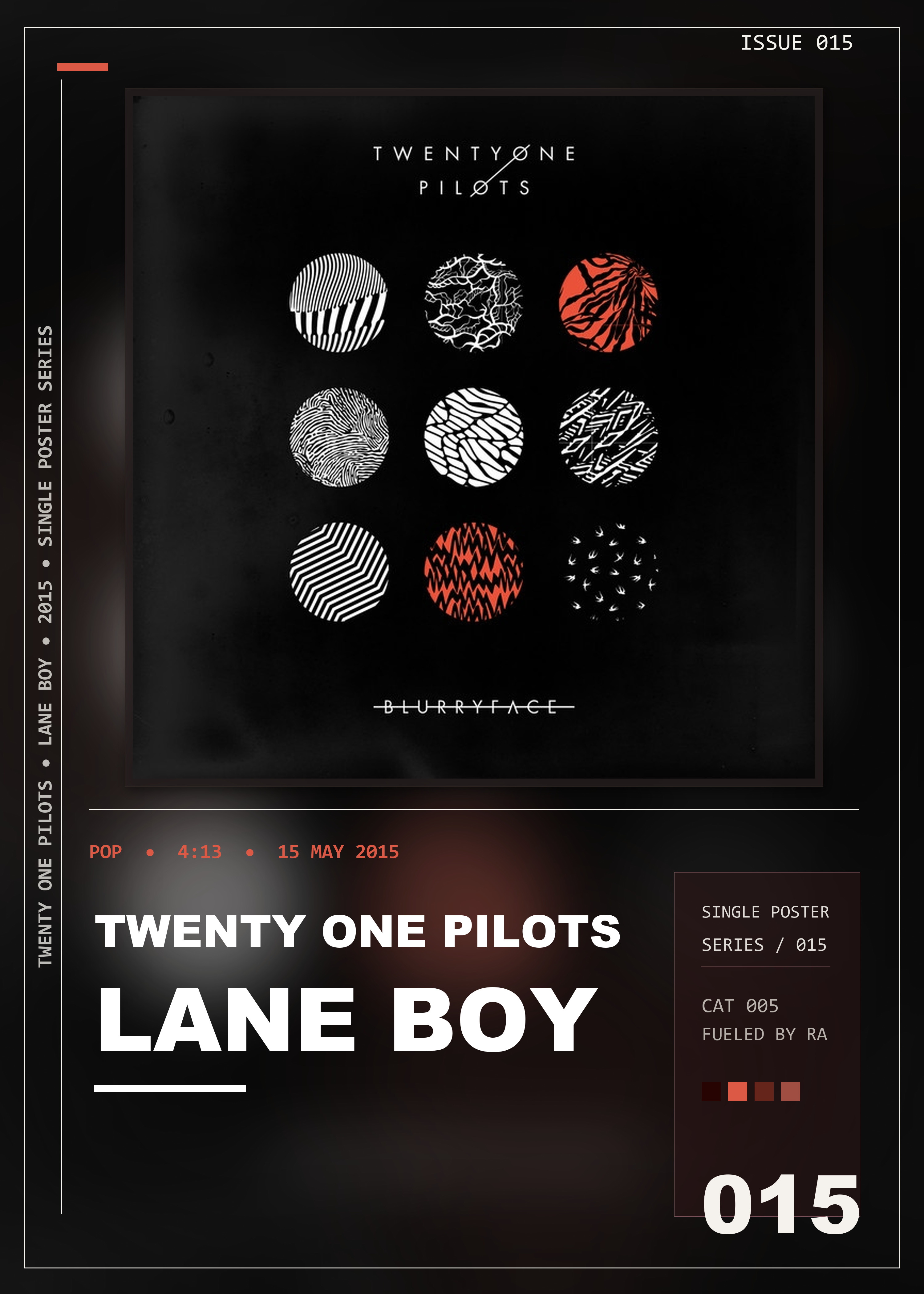 Music poster: Twenty One Pilots - Lane Boy