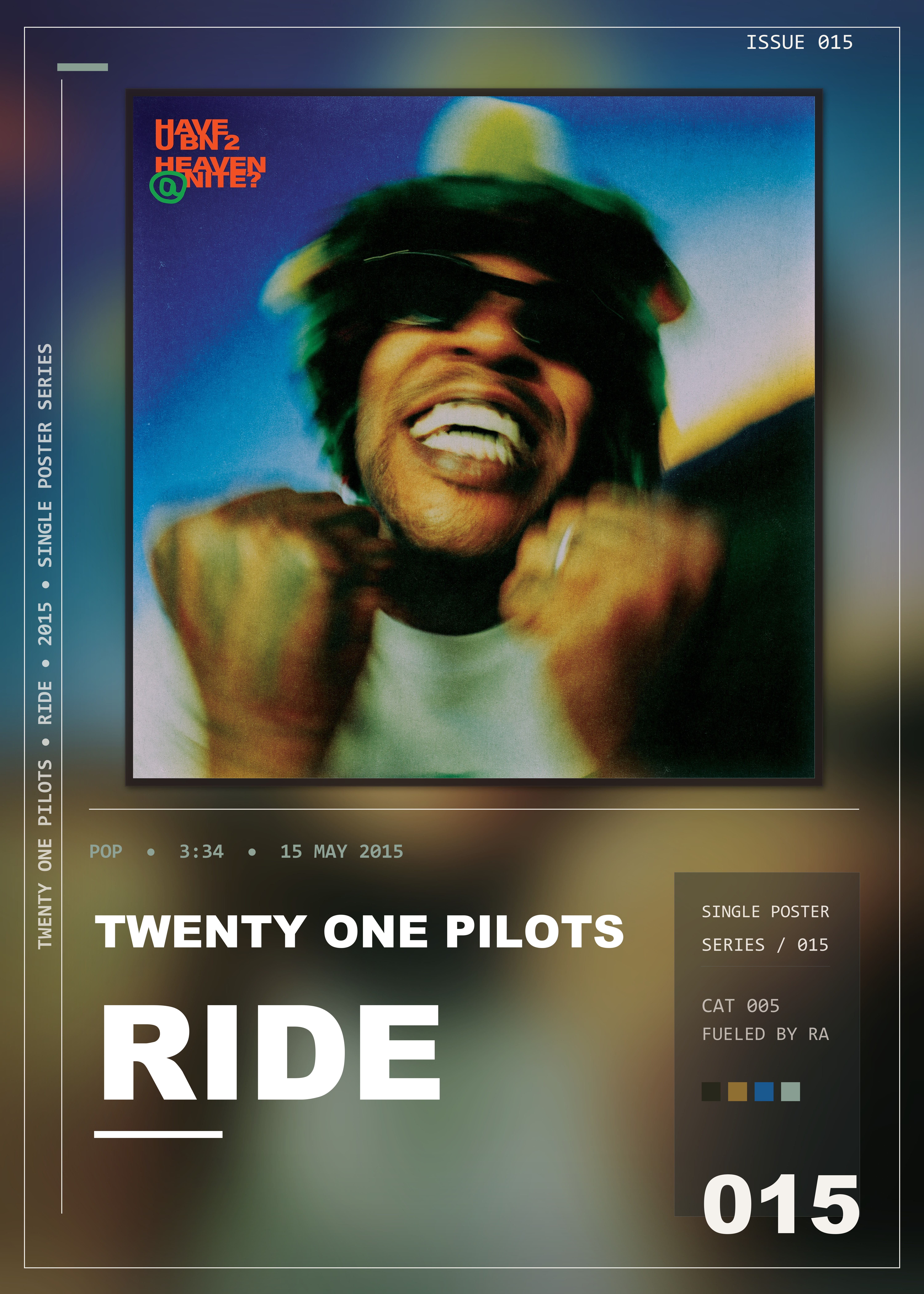 Music poster: Twenty One Pilots - Ride