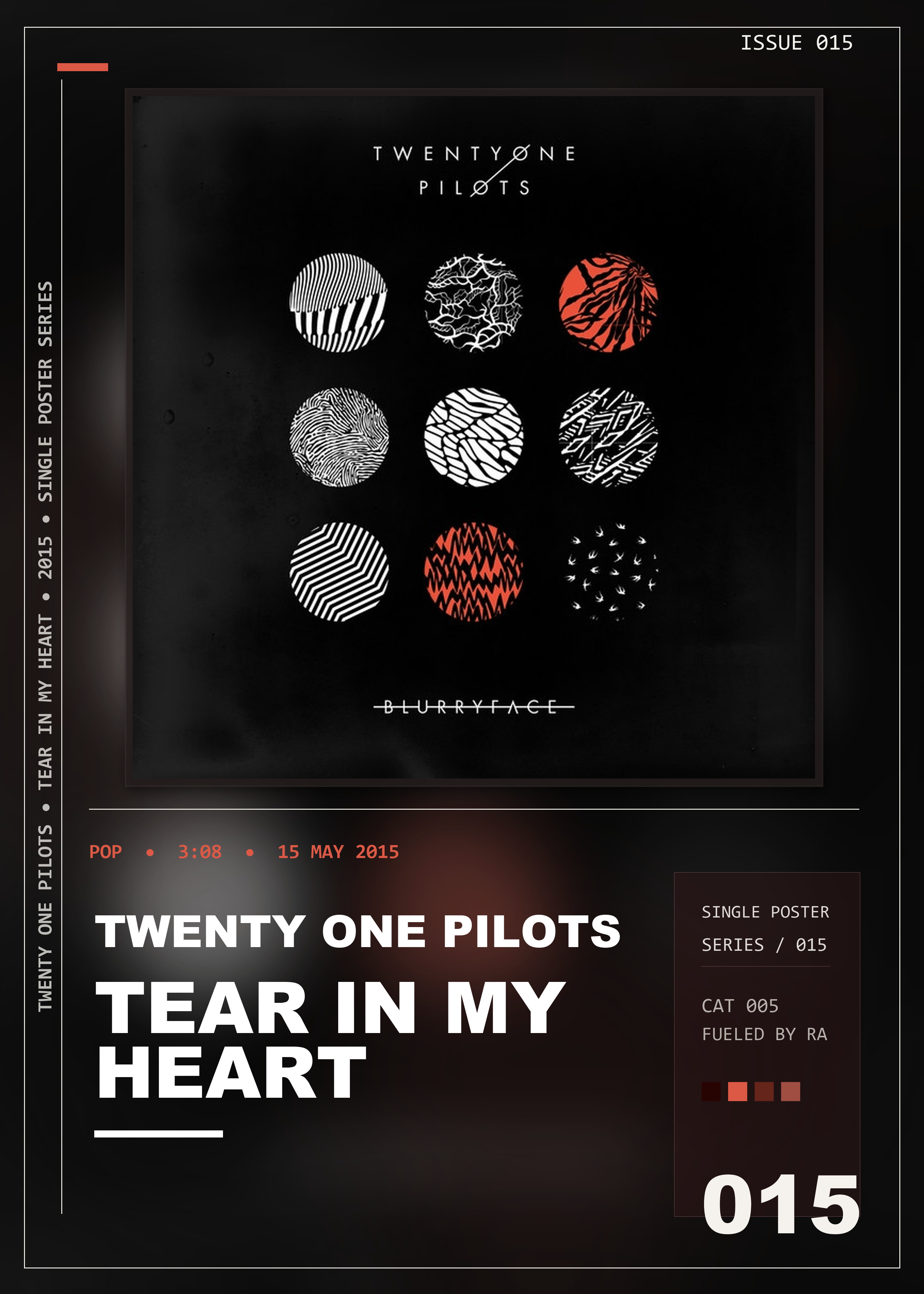 Music poster: Twenty One Pilots - Tear in My Heart