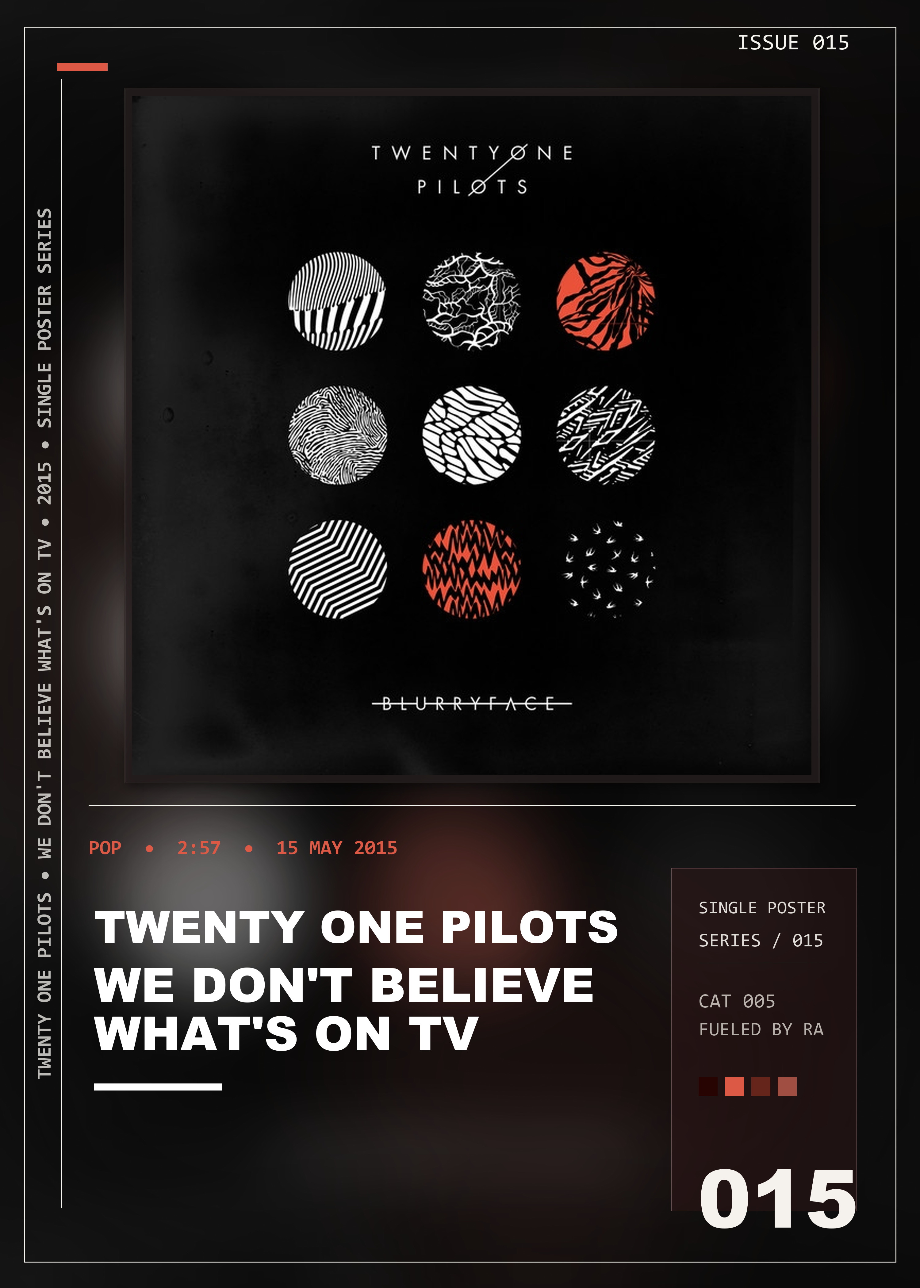 Music poster: Twenty One Pilots - We Dont Believe Whats on TV