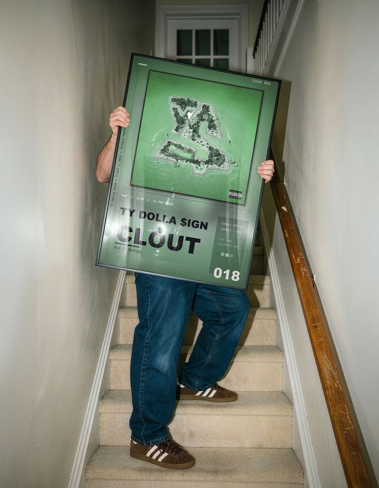Music poster: Ty Dolla ign - Clout feat 21 Savage