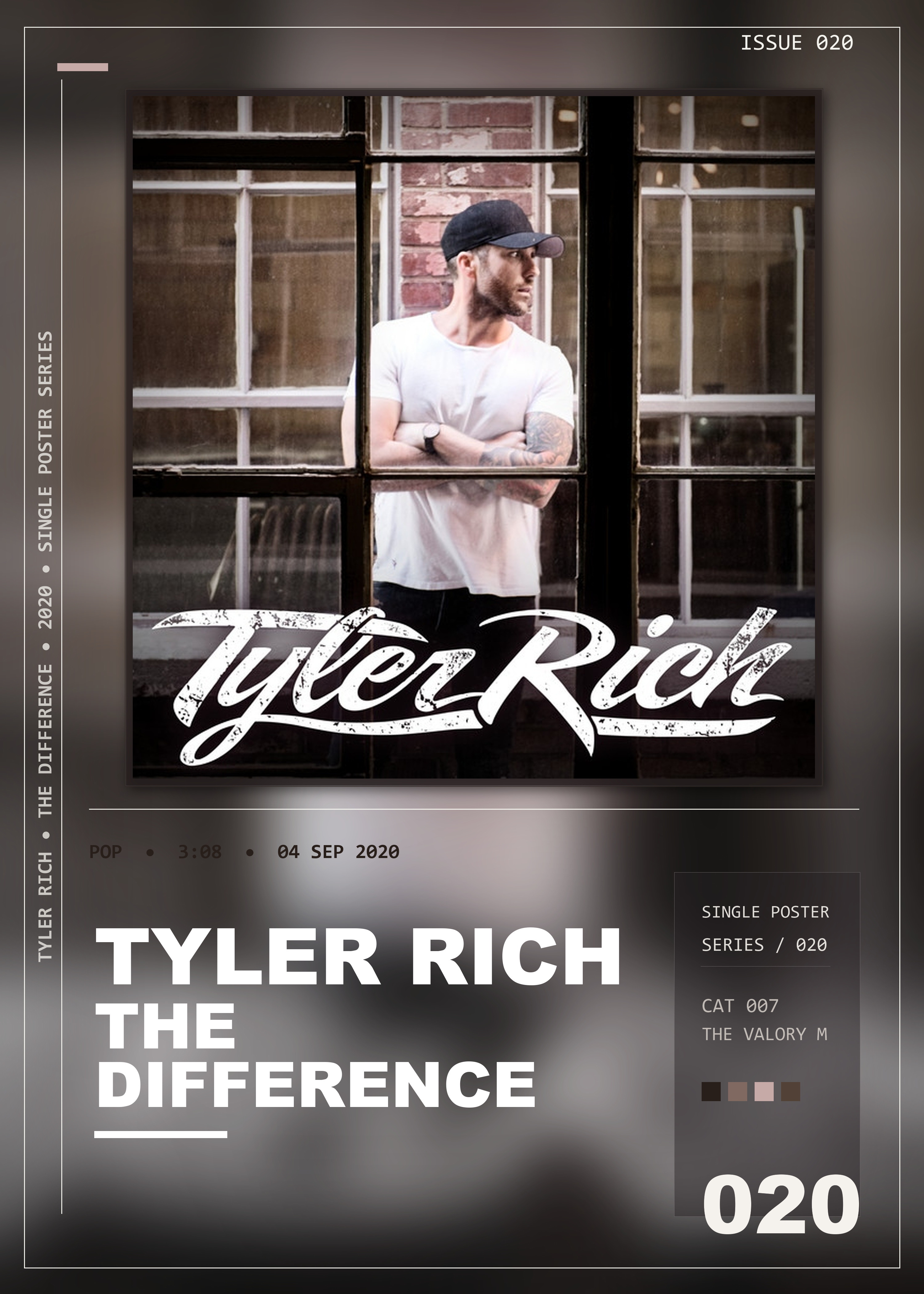 Music poster: Tyler Rich - The Difference