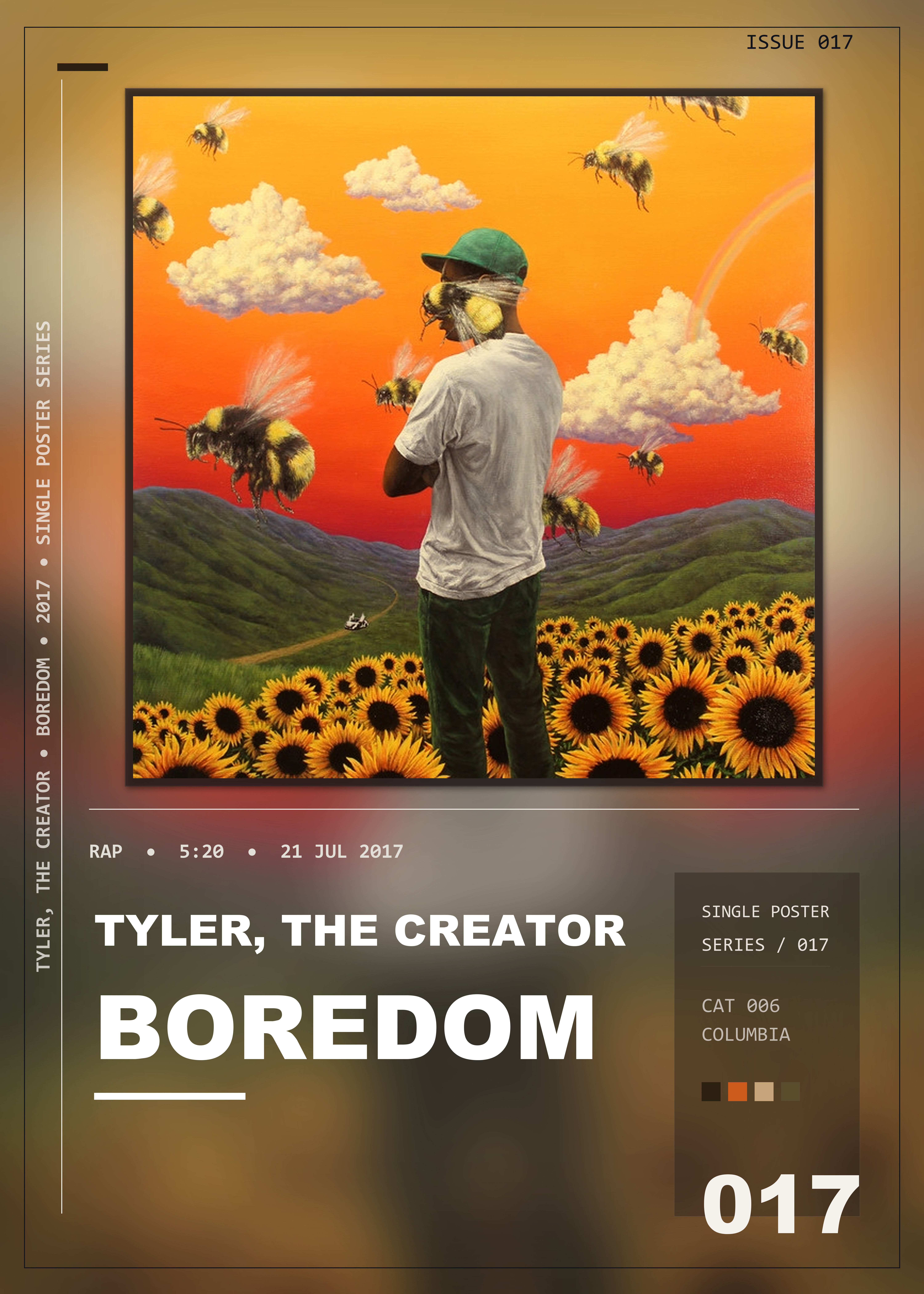 Music poster: Tyler The Creator - Boredom