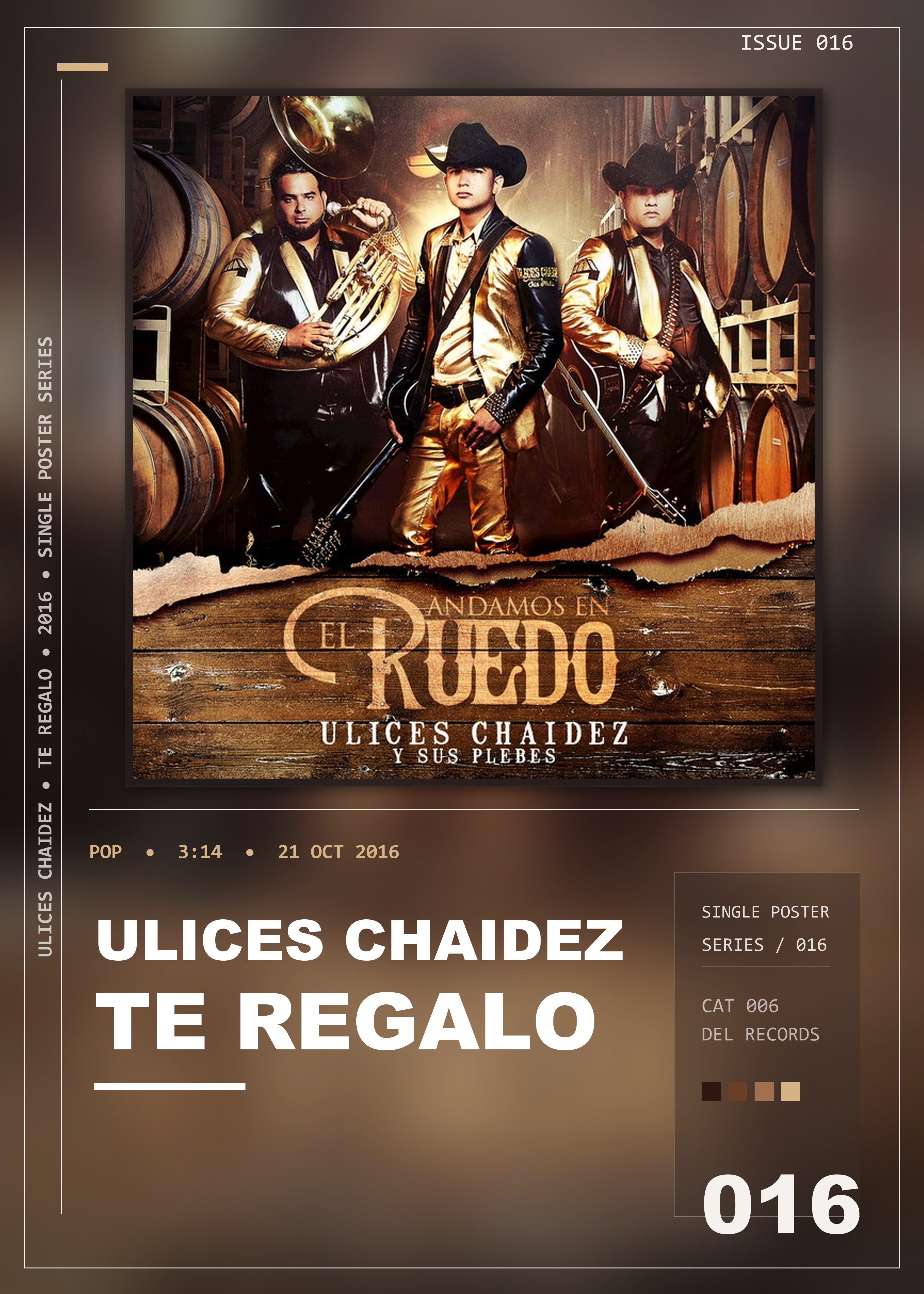 Music poster: Ulices Chaidez - Te Regalo