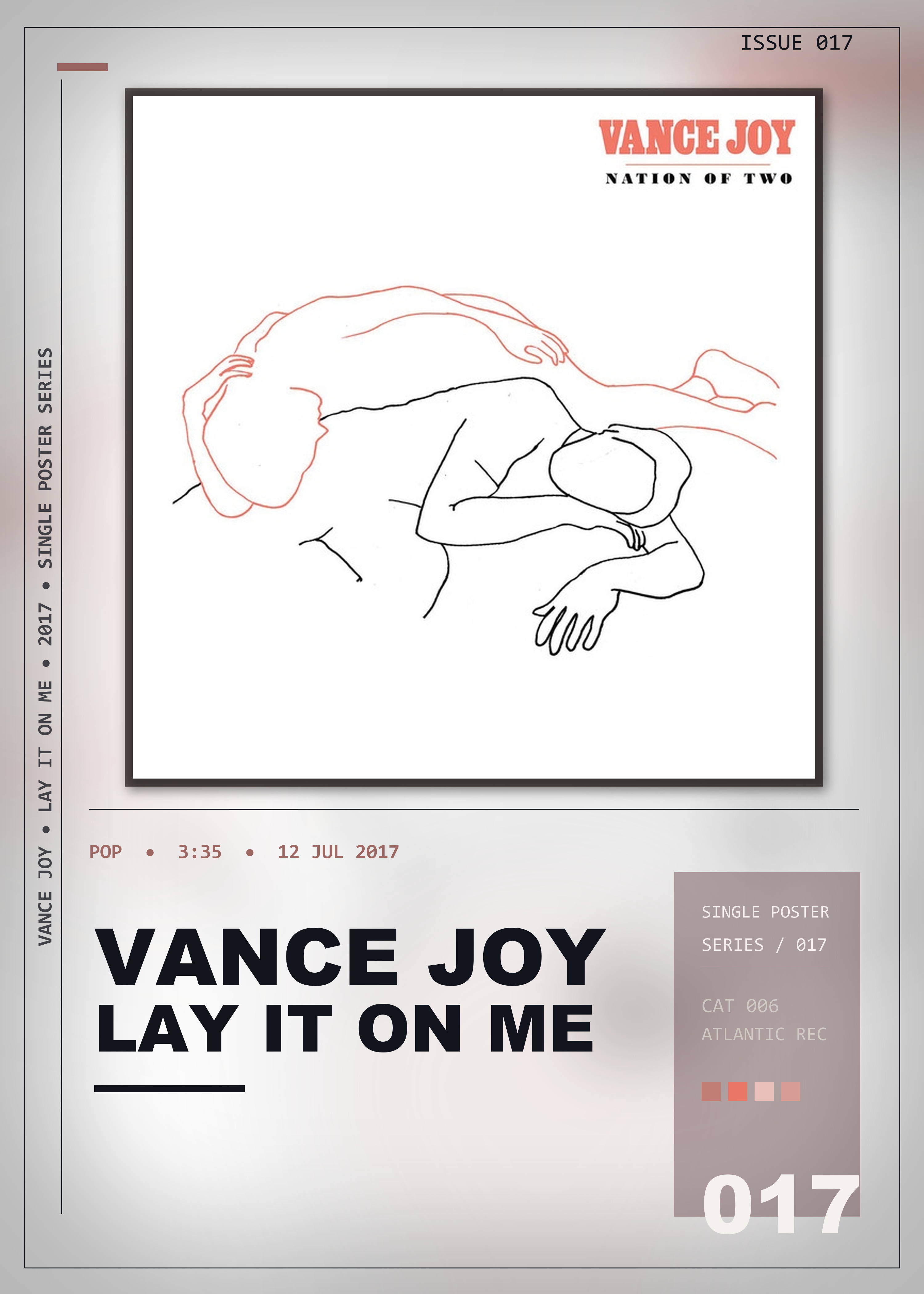 Music poster: Vance Joy - Lay It On Me