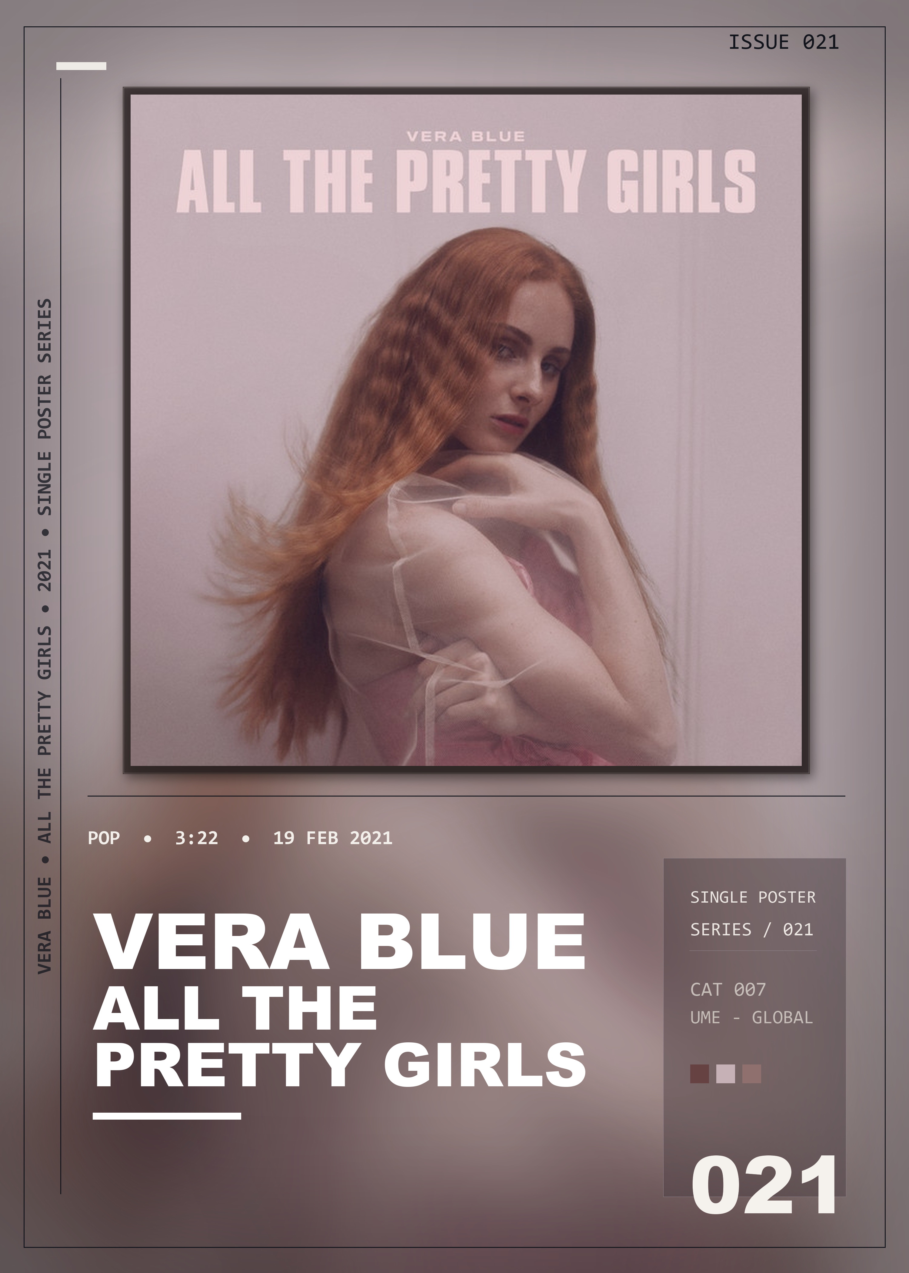 Music poster: Vera Blue - All The Pretty Girls