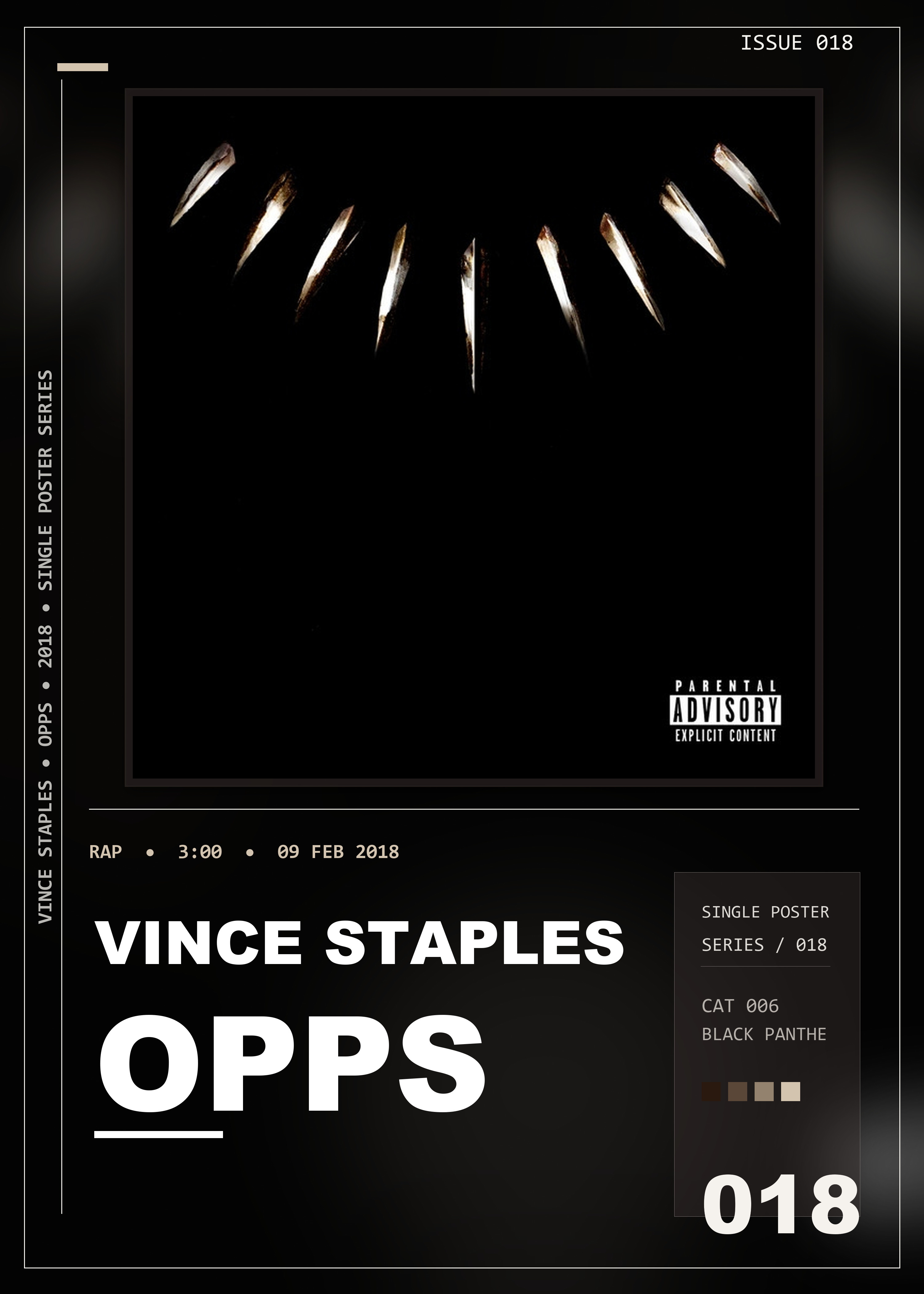 Music poster: Vince Staples - Opps with Yugen Blakrok