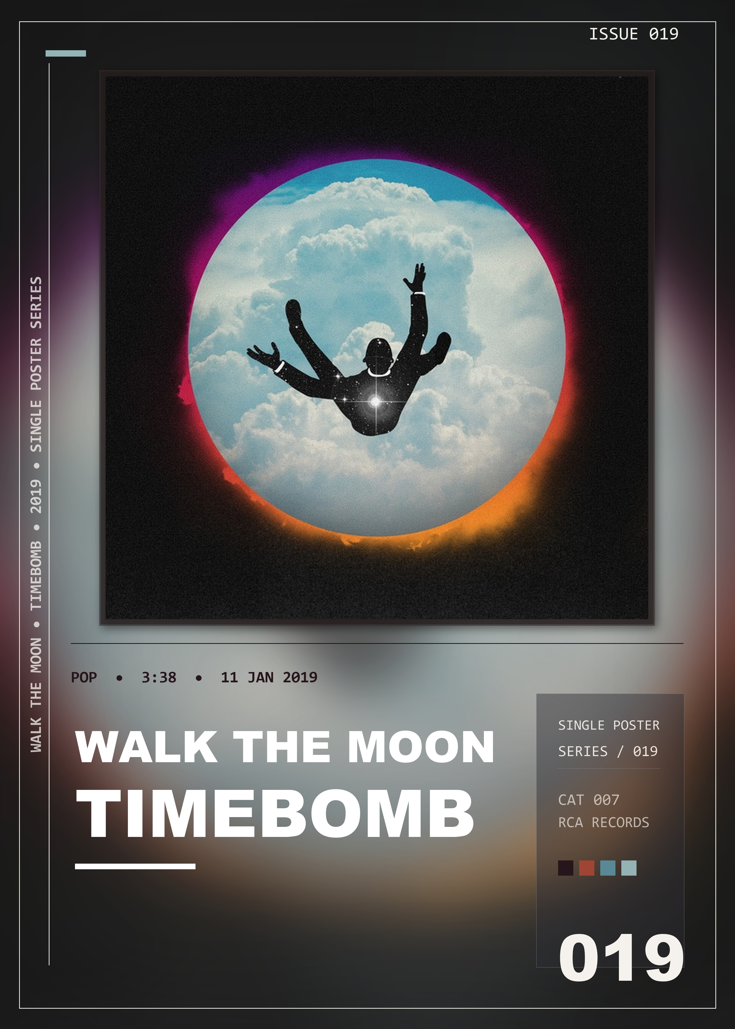 Music poster: WALK THE MOON - Timebomb