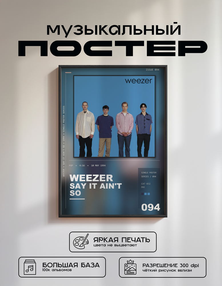 Music poster: Weezer - Say It Aint So