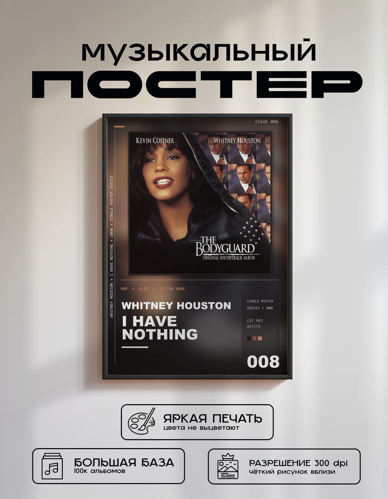 Music poster: Whitney Houston - I Have Nothing