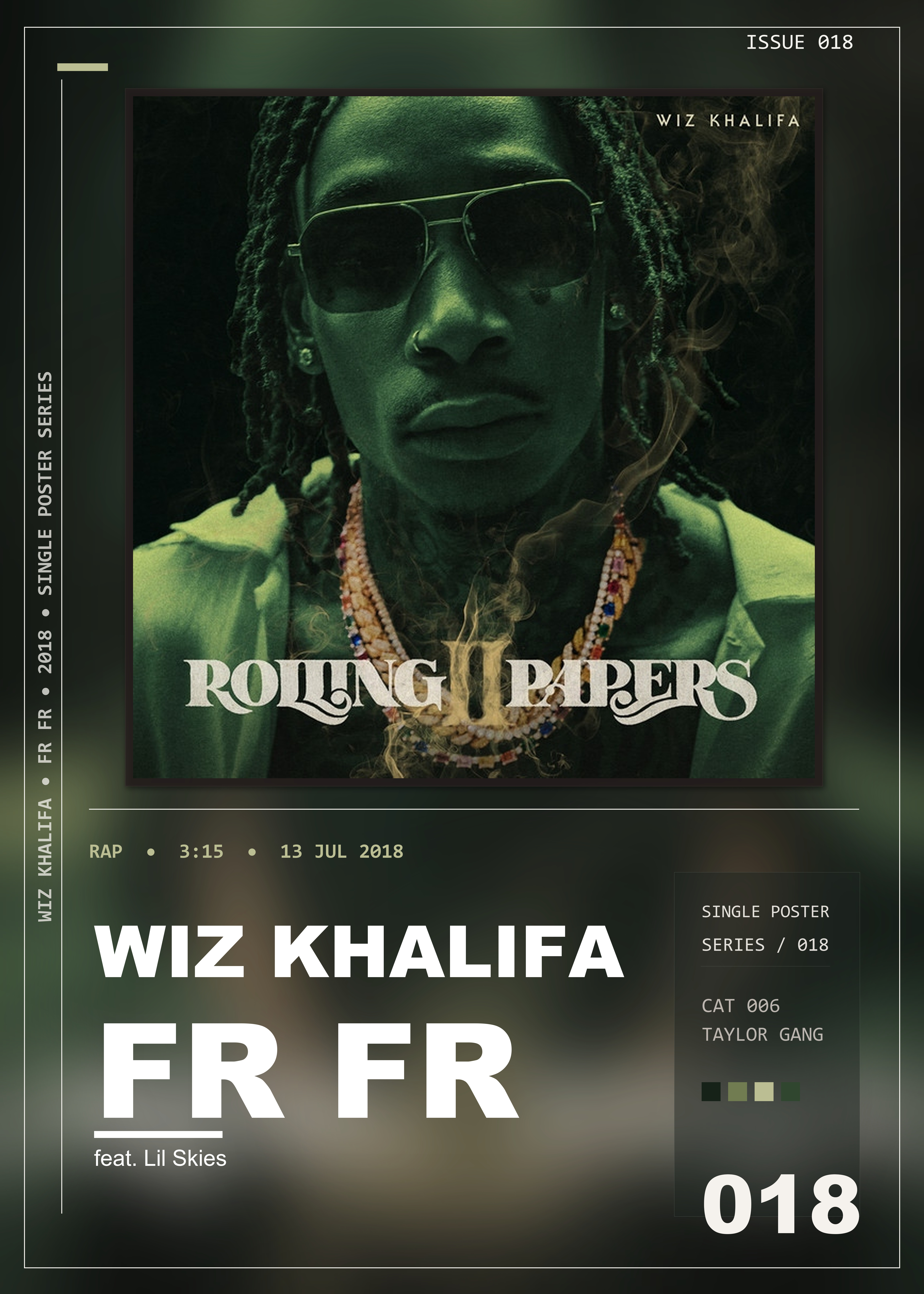 Music poster: Wiz Khalifa - Fr Fr feat Lil Skies