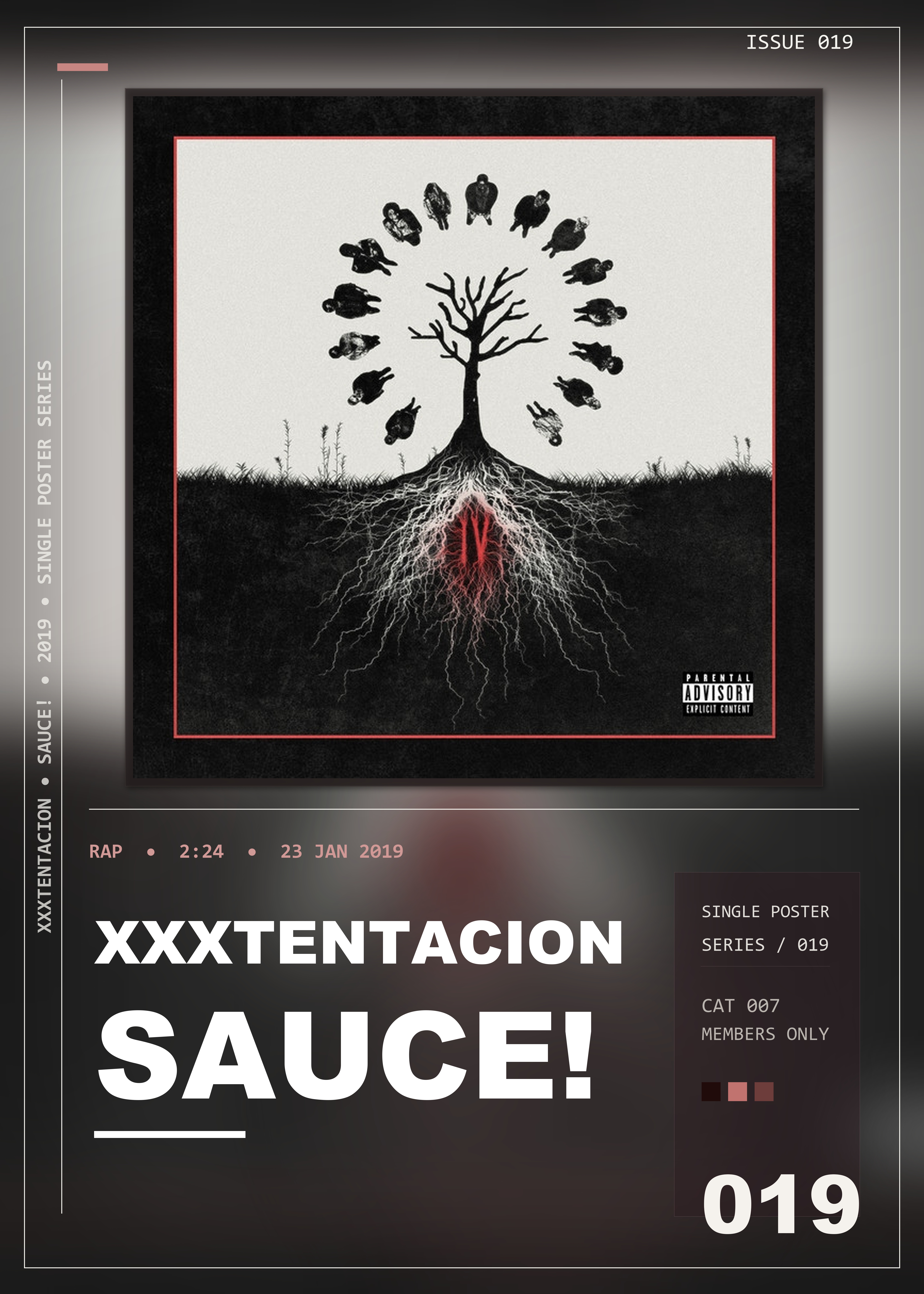 Music poster: XXXTENTACION - Sauce