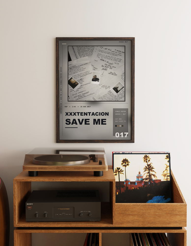 Music poster: XXXTENTACION - Save Me