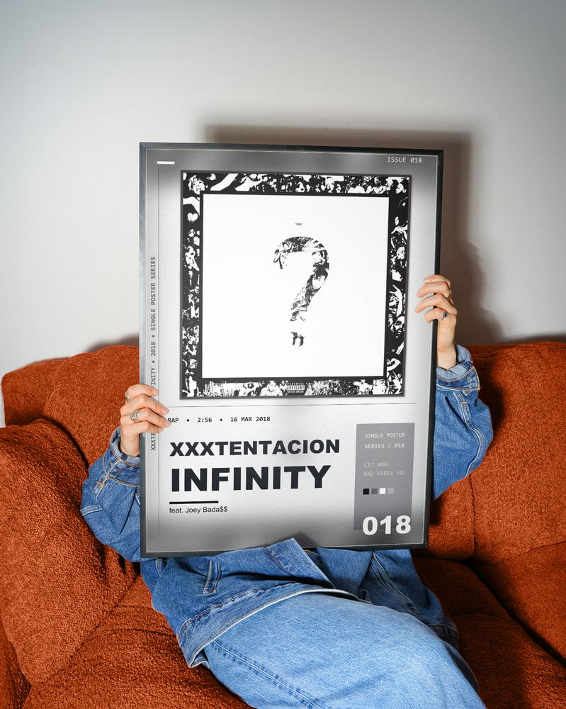 Music poster: XXXTENTACION - infinity 888 - feat Joey Bada