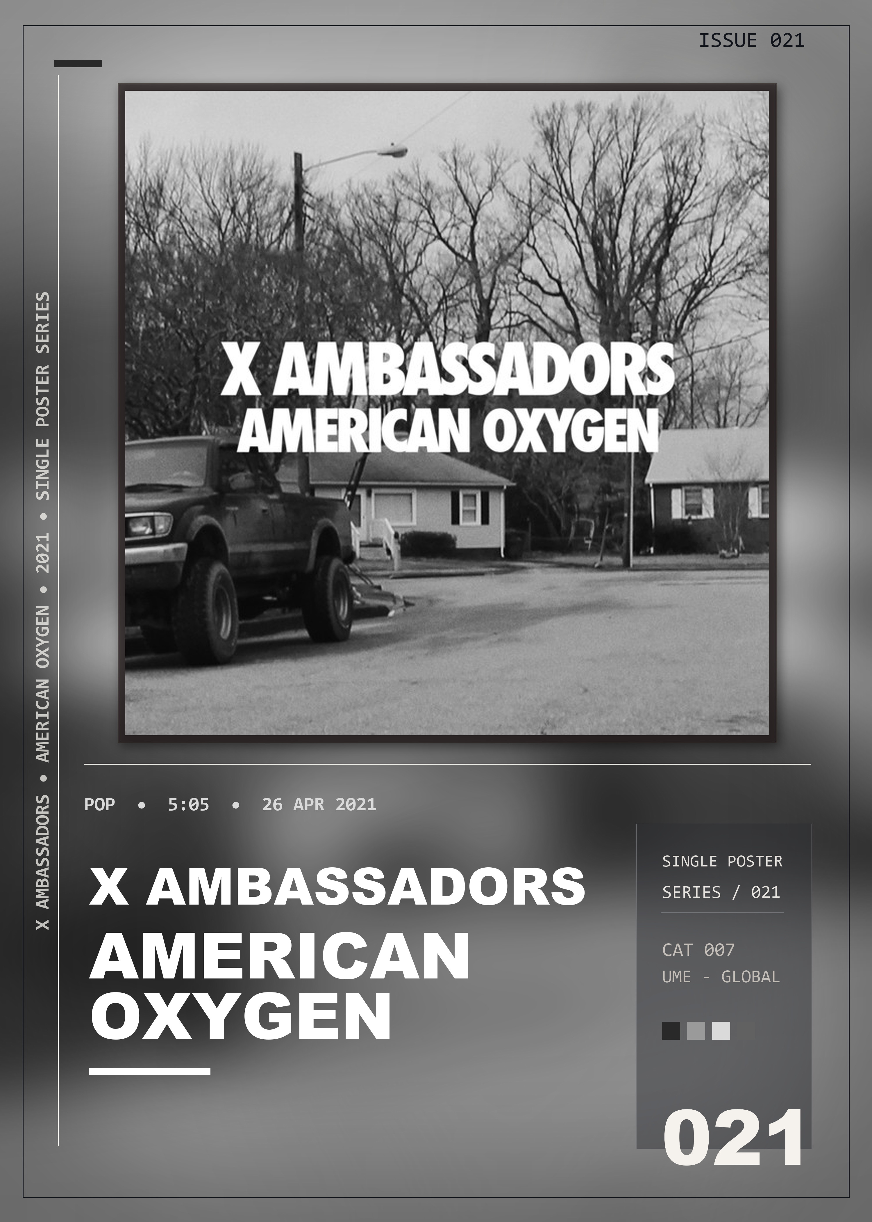 Music poster: X Ambassadors - American Oxygen