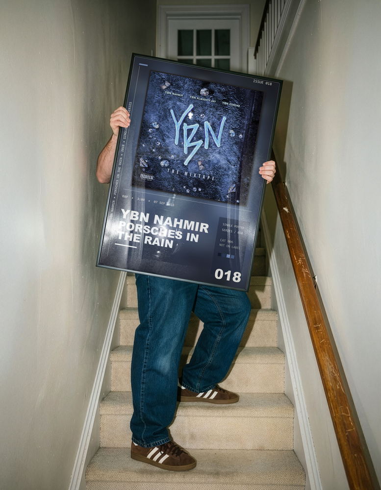 Music poster: YBN Nahmir - Porsches In The Rain