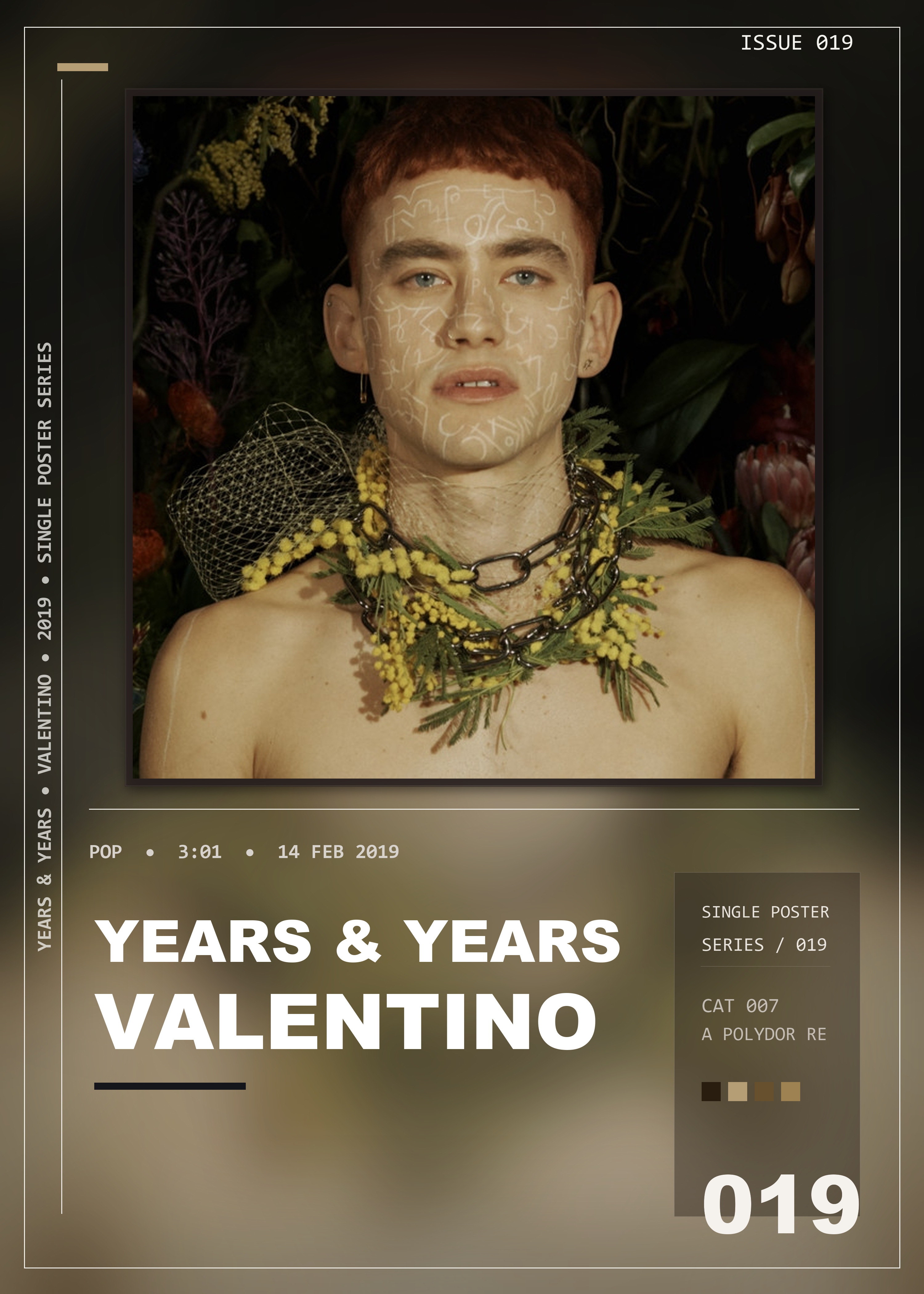 Music poster: Years Years - Valentino
