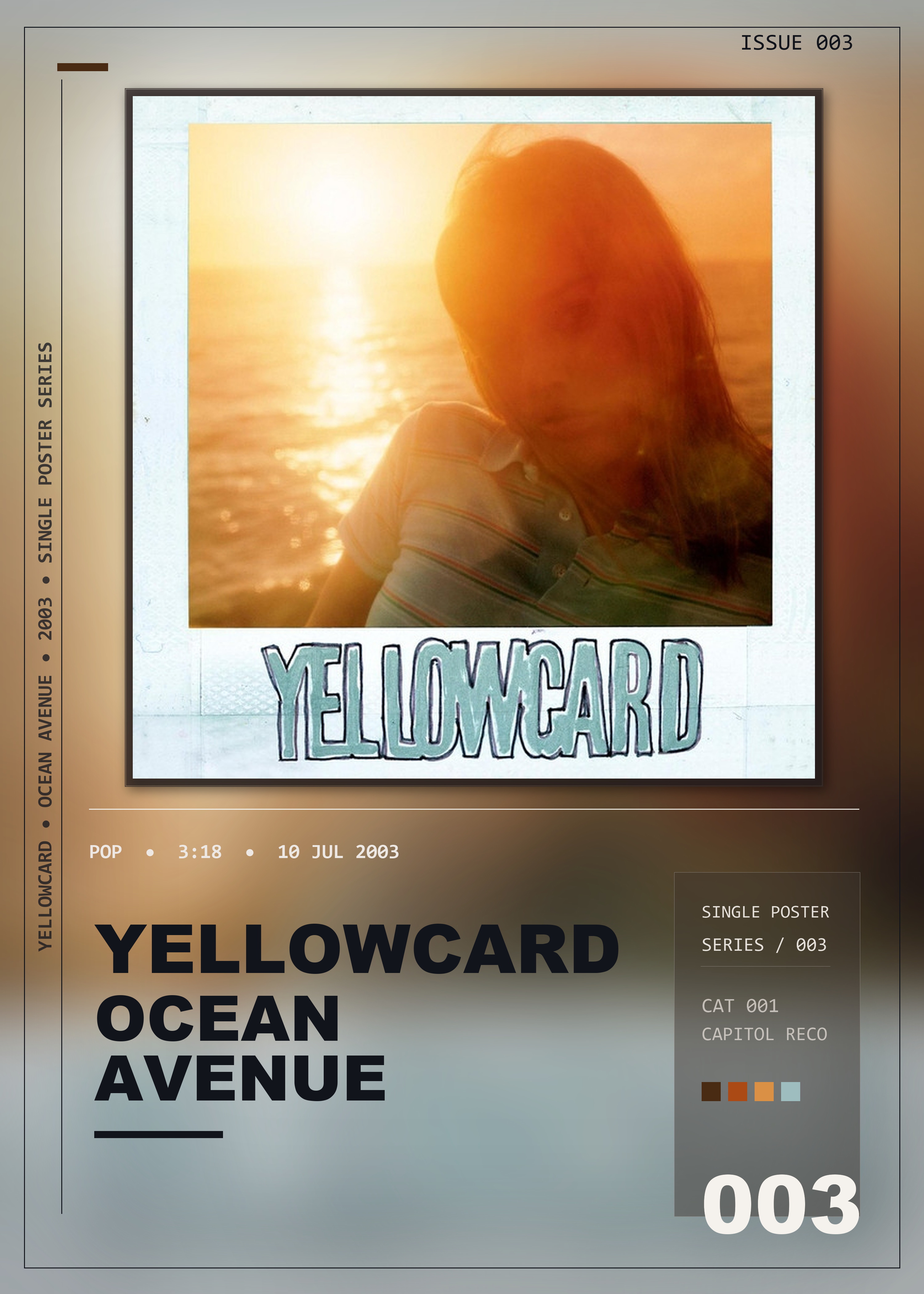 Music poster: Yellowcard - Ocean Avenue